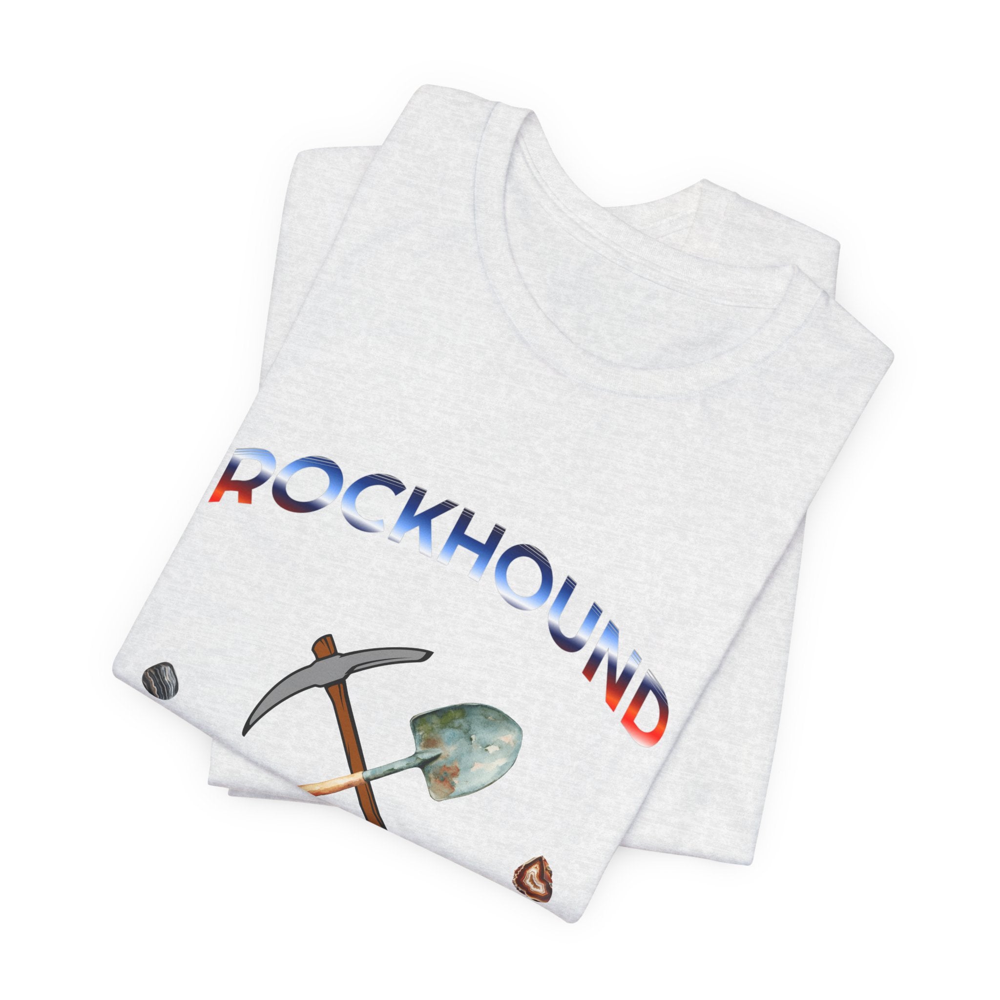 Rockhounding Love Custom Back-Print Tee, Geology | Customizable Text