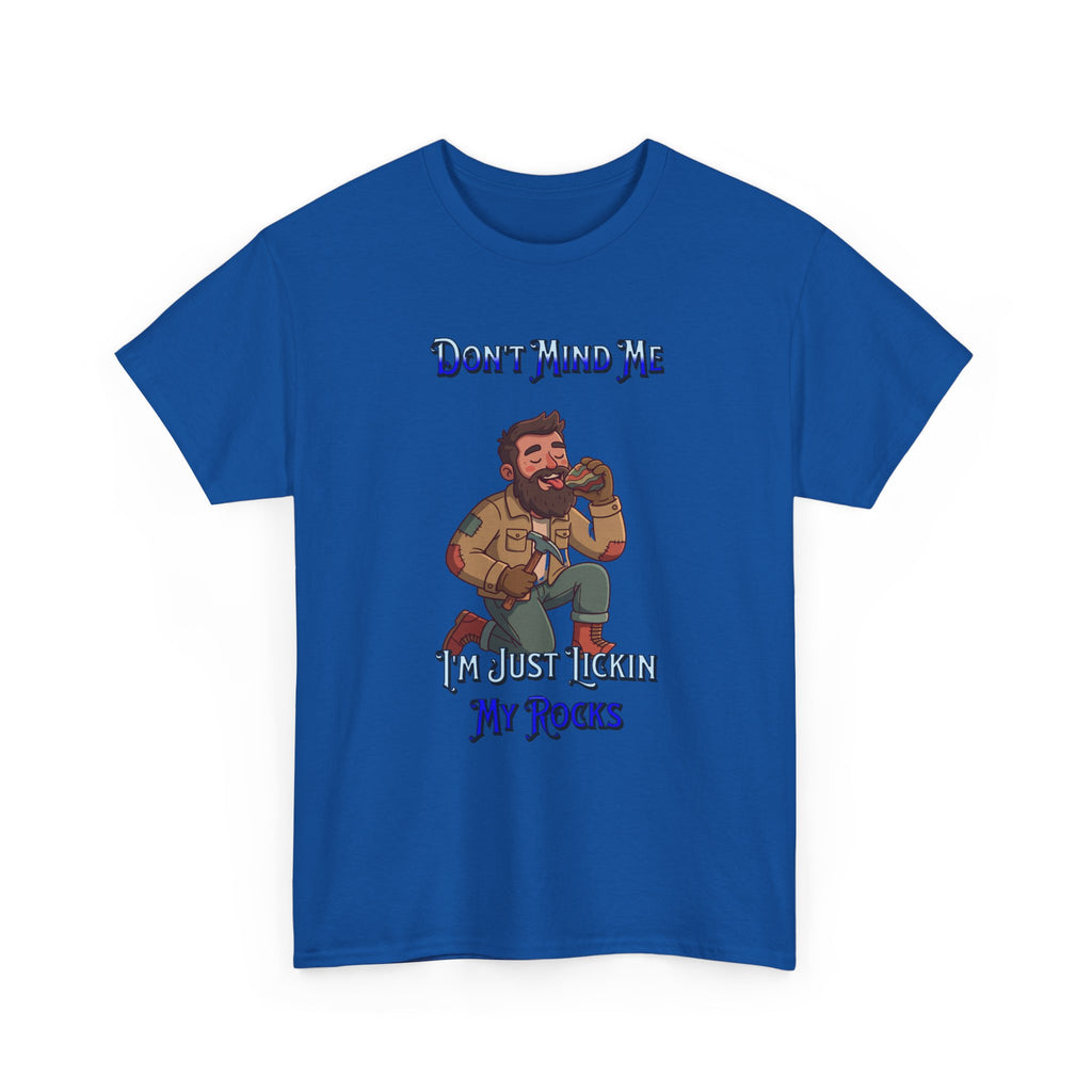 Rockhound Tee — “We Lick Our Rocks” Stone Collecting T‑Shirt