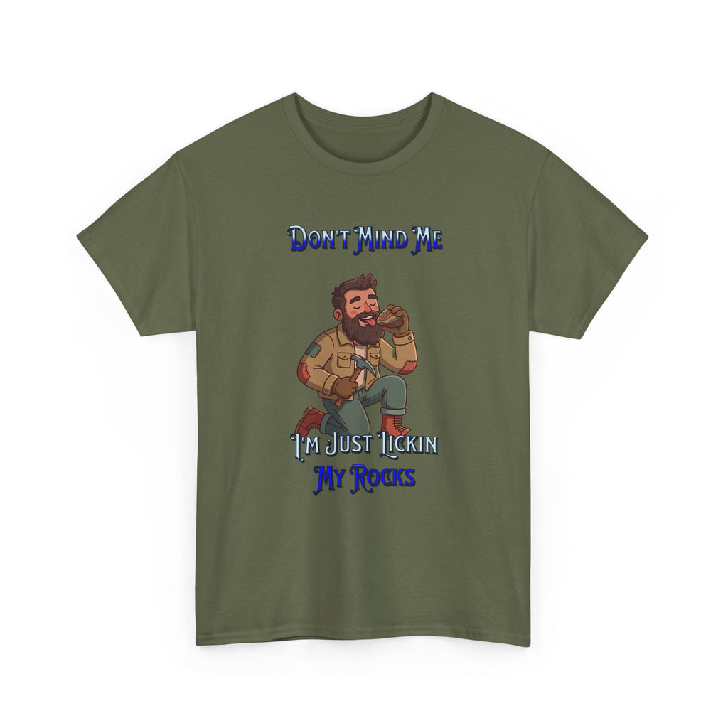 Rockhound Tee — “We Lick Our Rocks” Stone Collecting T‑Shirt
