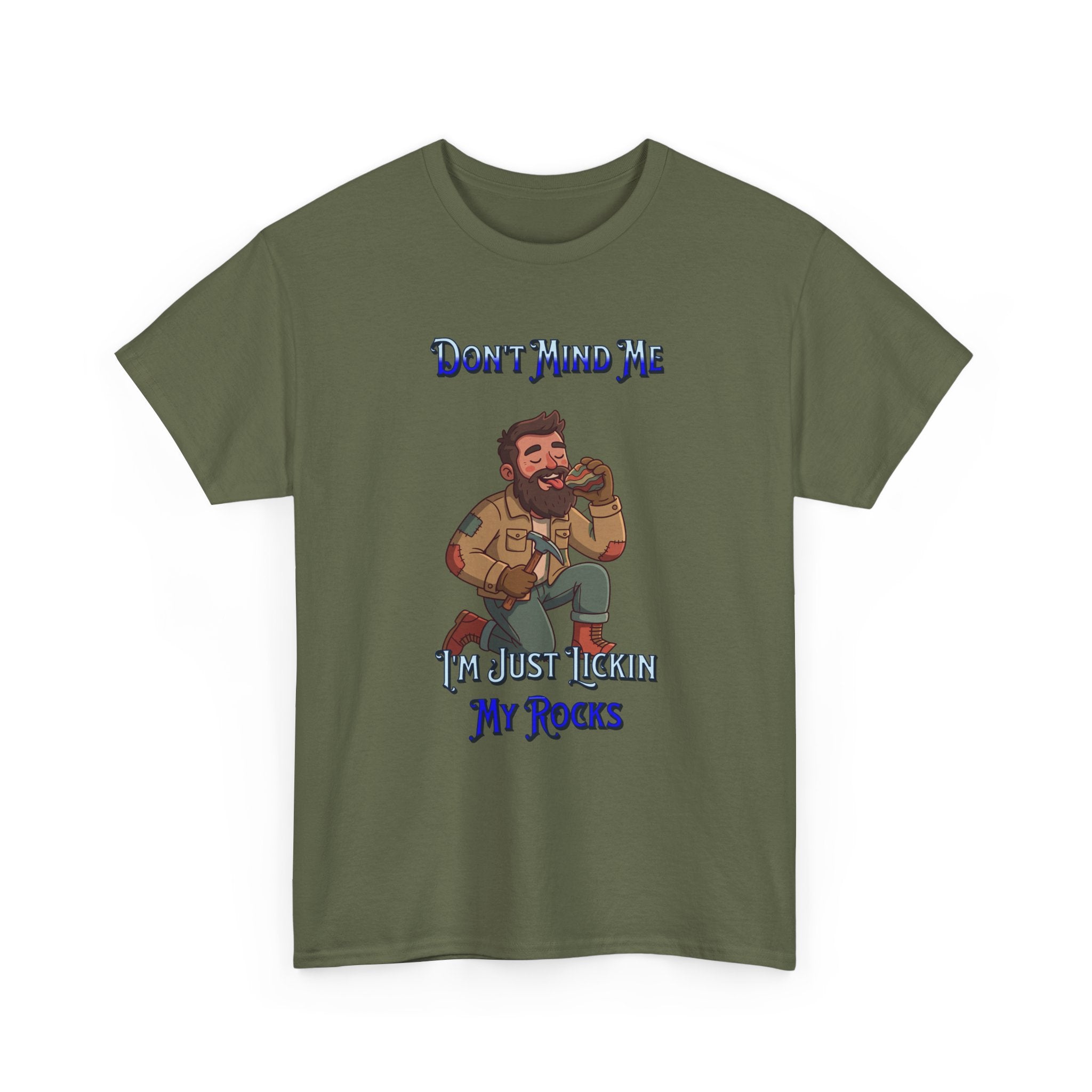 Rockhound Tee — “We Lick Our Rocks” Stone Collecting T‑Shirt