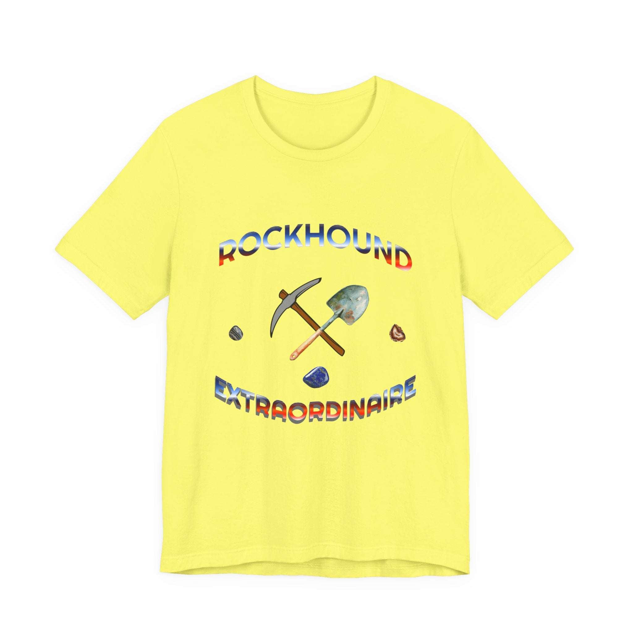 Rockhounding Love Custom Back-Print Tee, Geology | Customizable Text