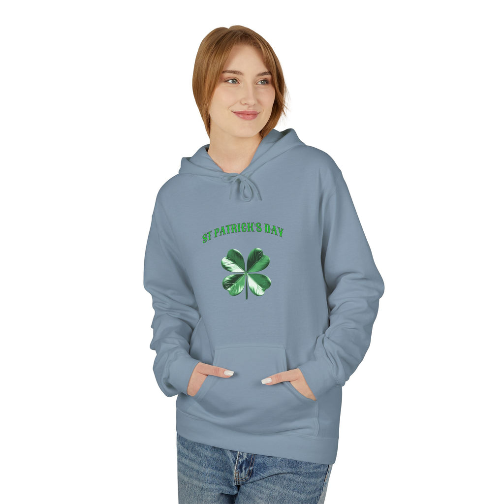 Irish Pride Four Leaf Clover Hoodie | St. Patrick's Day Shamrock Design