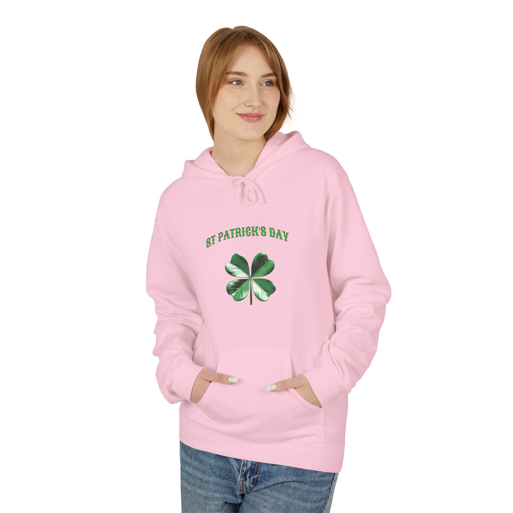 Irish Pride Four Leaf Clover Hoodie | St. Patrick's Day Shamrock Design