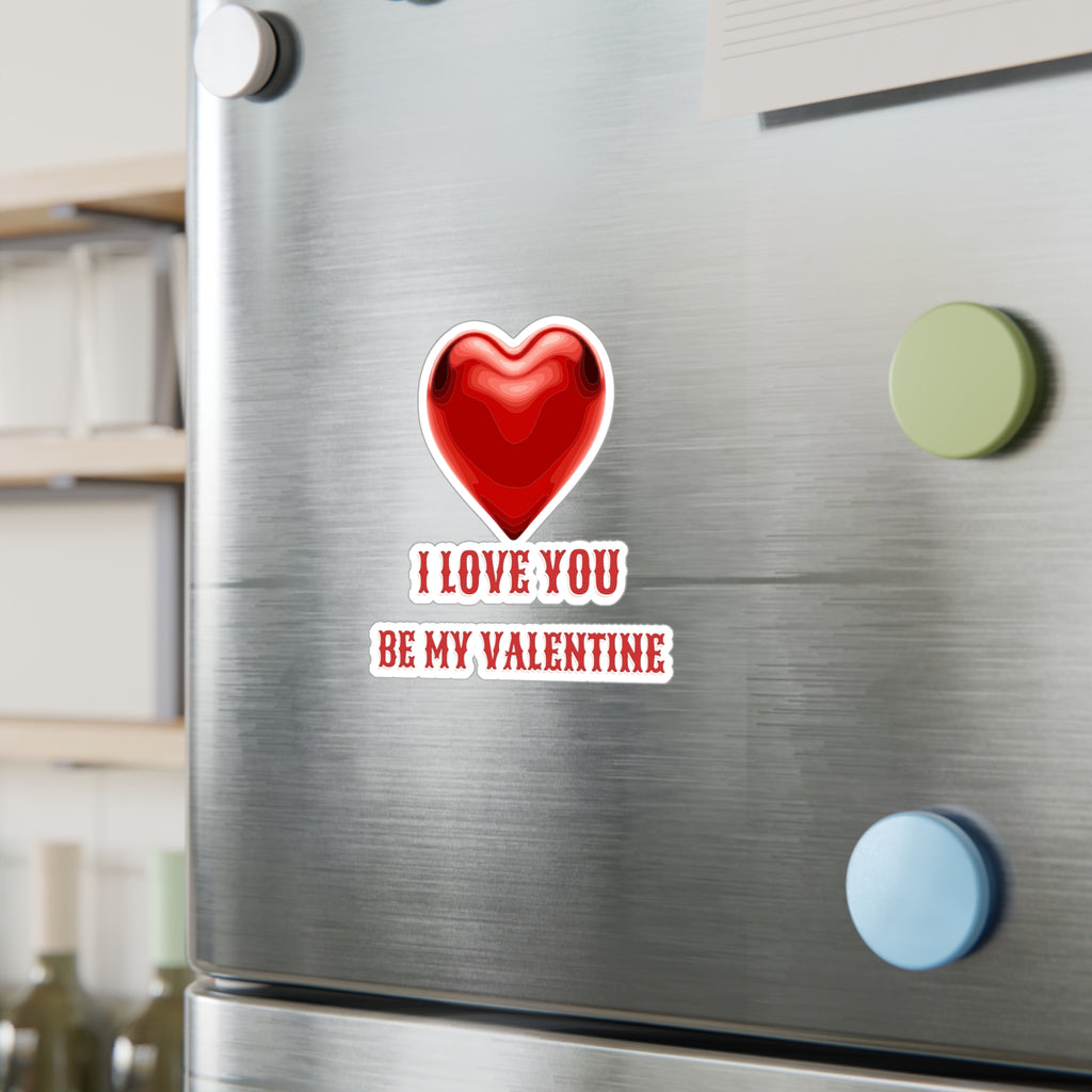 Valentine Kiss-Cut Vinyl Decal — Love Sticker for Valentine’s Day