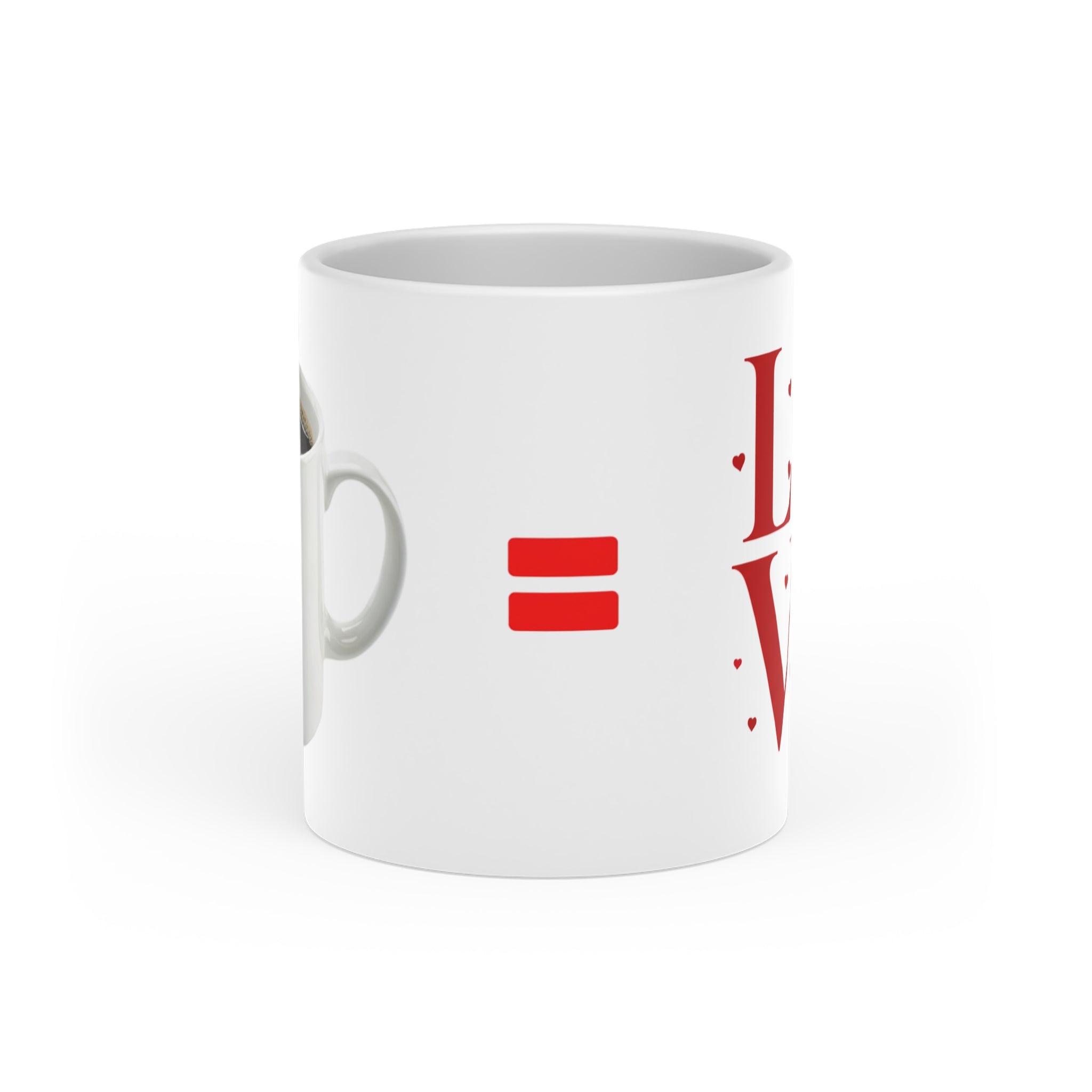 Heart-Shaped Mug — "Coffee Is Your Valentine" (A Cup of Jo)