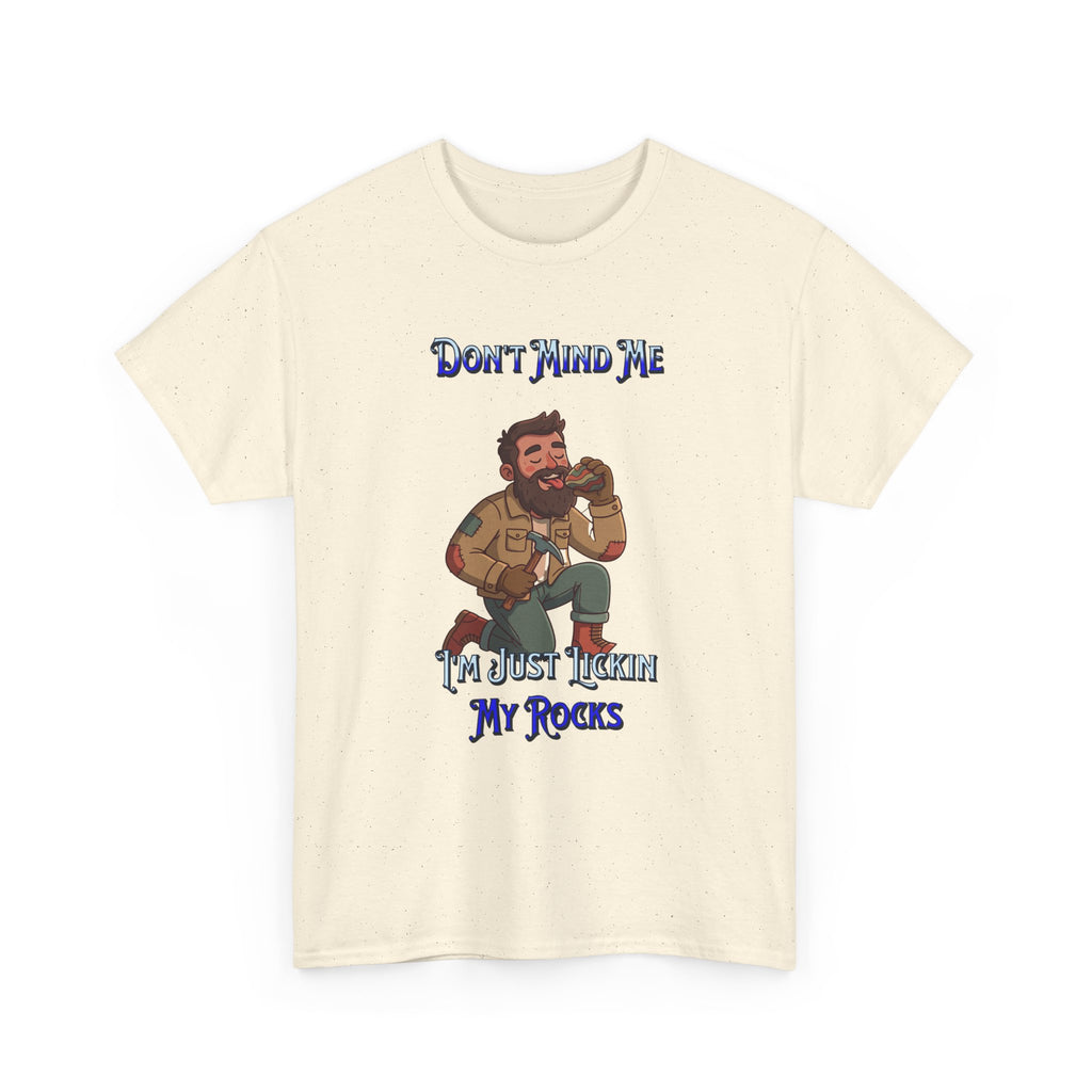 Rockhound Tee — “We Lick Our Rocks” Stone Collecting T‑Shirt