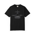 AC-130 Gunship Schematic Blueprint T-shirt | Angel of Death Diagram Military Aircraft