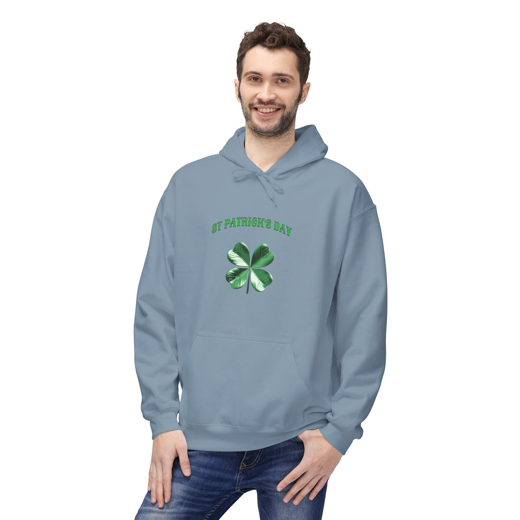 Irish Pride Four Leaf Clover Hoodie | St. Patrick's Day Shamrock Design