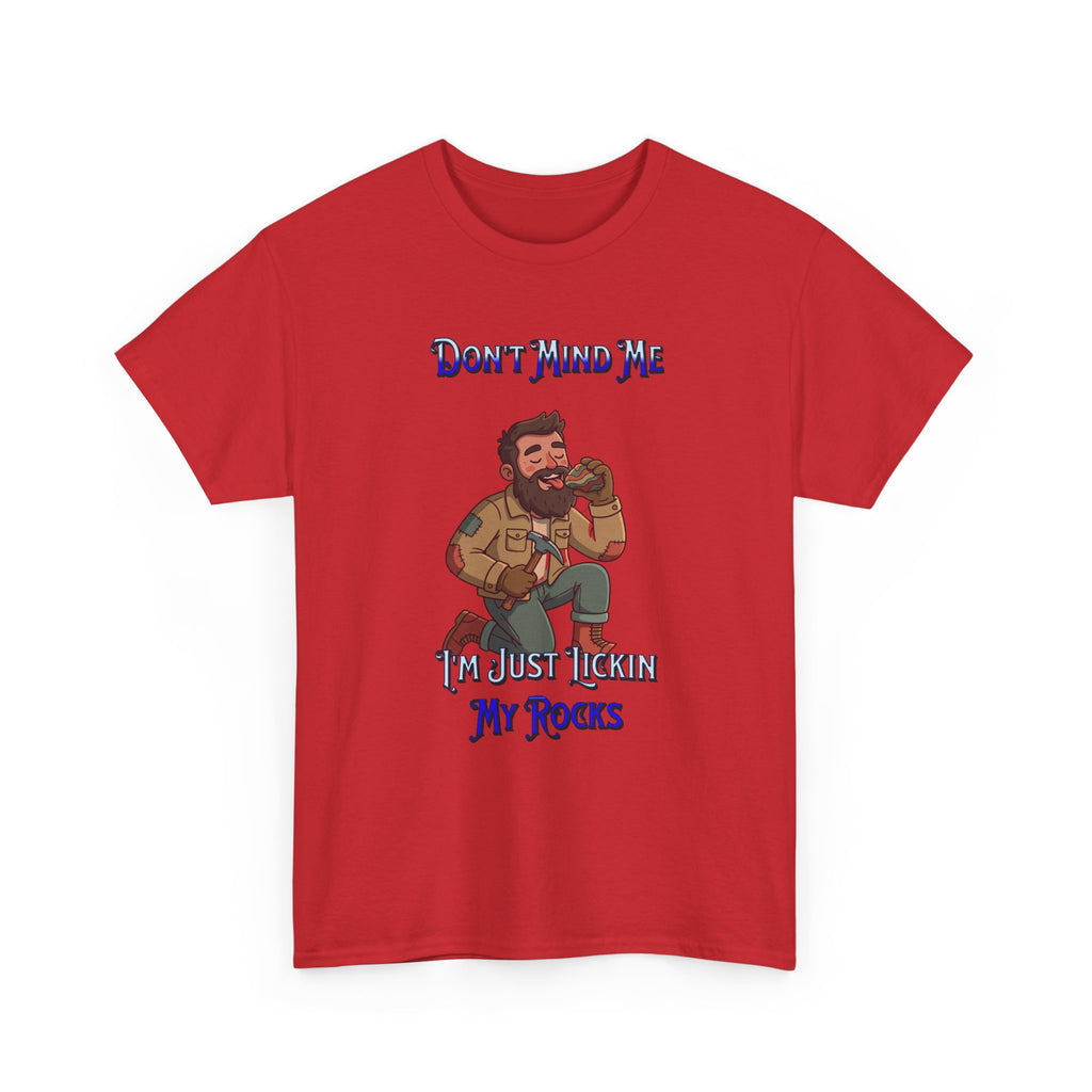 Rockhound Tee — “We Lick Our Rocks” Stone Collecting T‑Shirt
