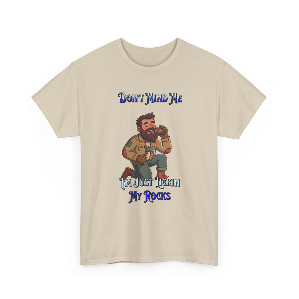 Rockhound Tee — “We Lick Our Rocks” Stone Collecting T‑Shirt