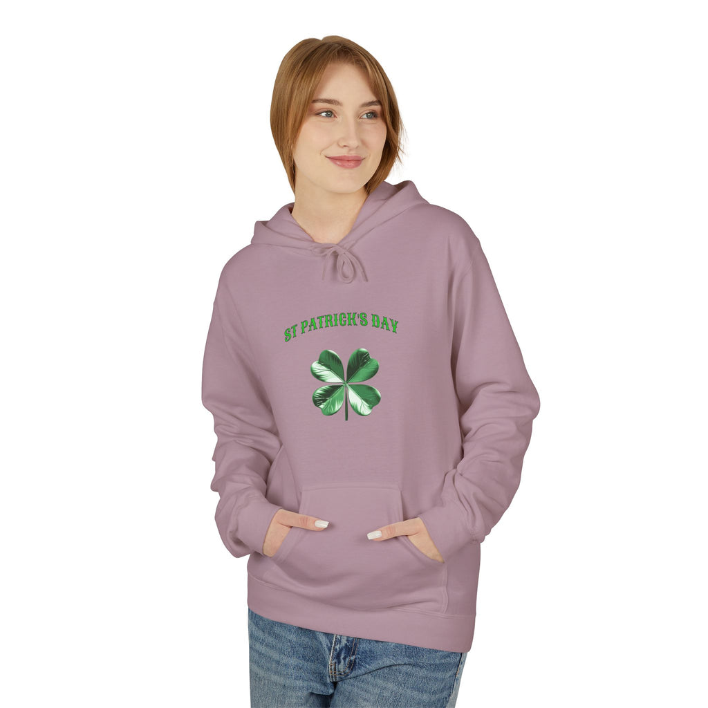 Irish Pride Four Leaf Clover Hoodie | St. Patrick's Day Shamrock Design