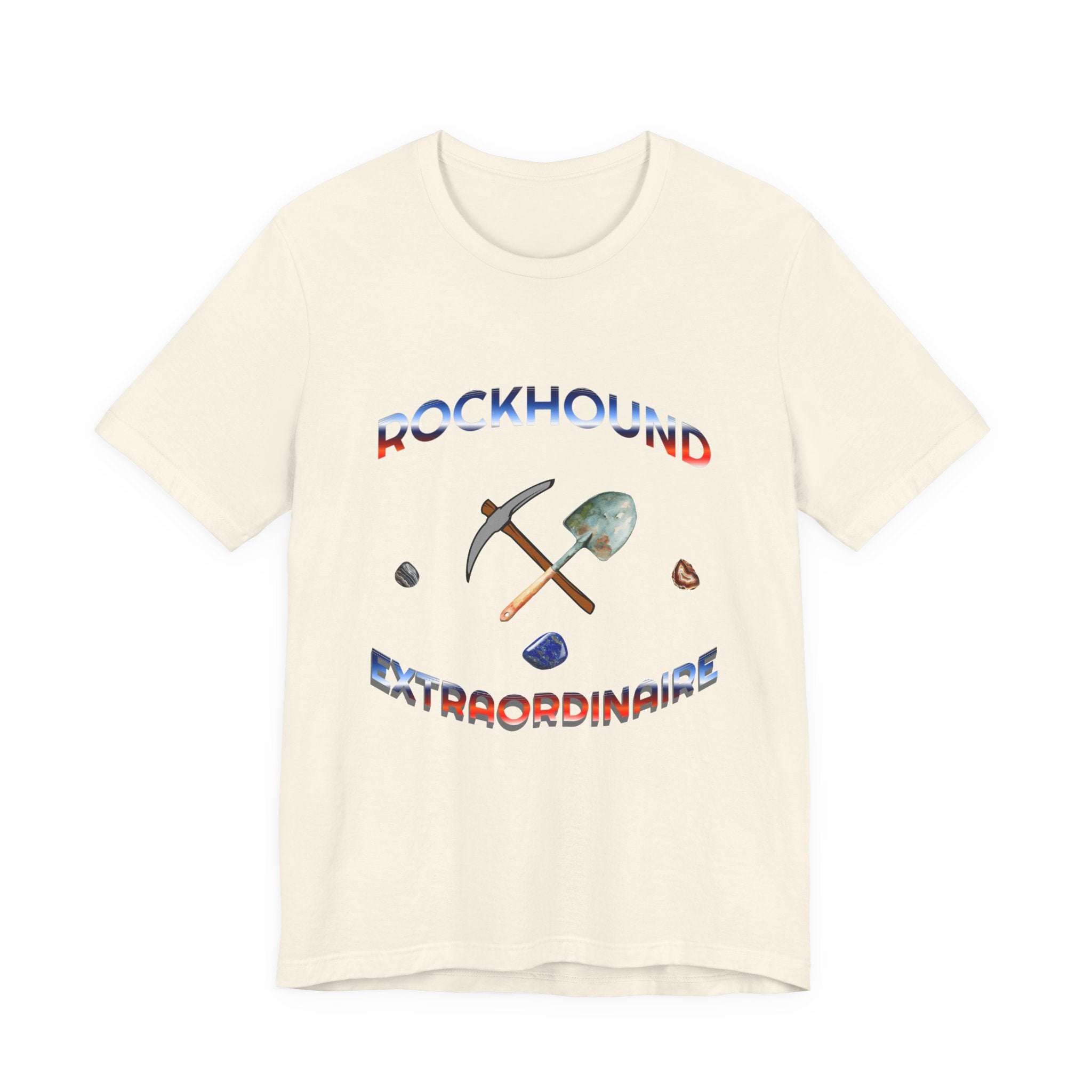 Rockhounding Love Custom Back-Print Tee, Geology | Customizable Text