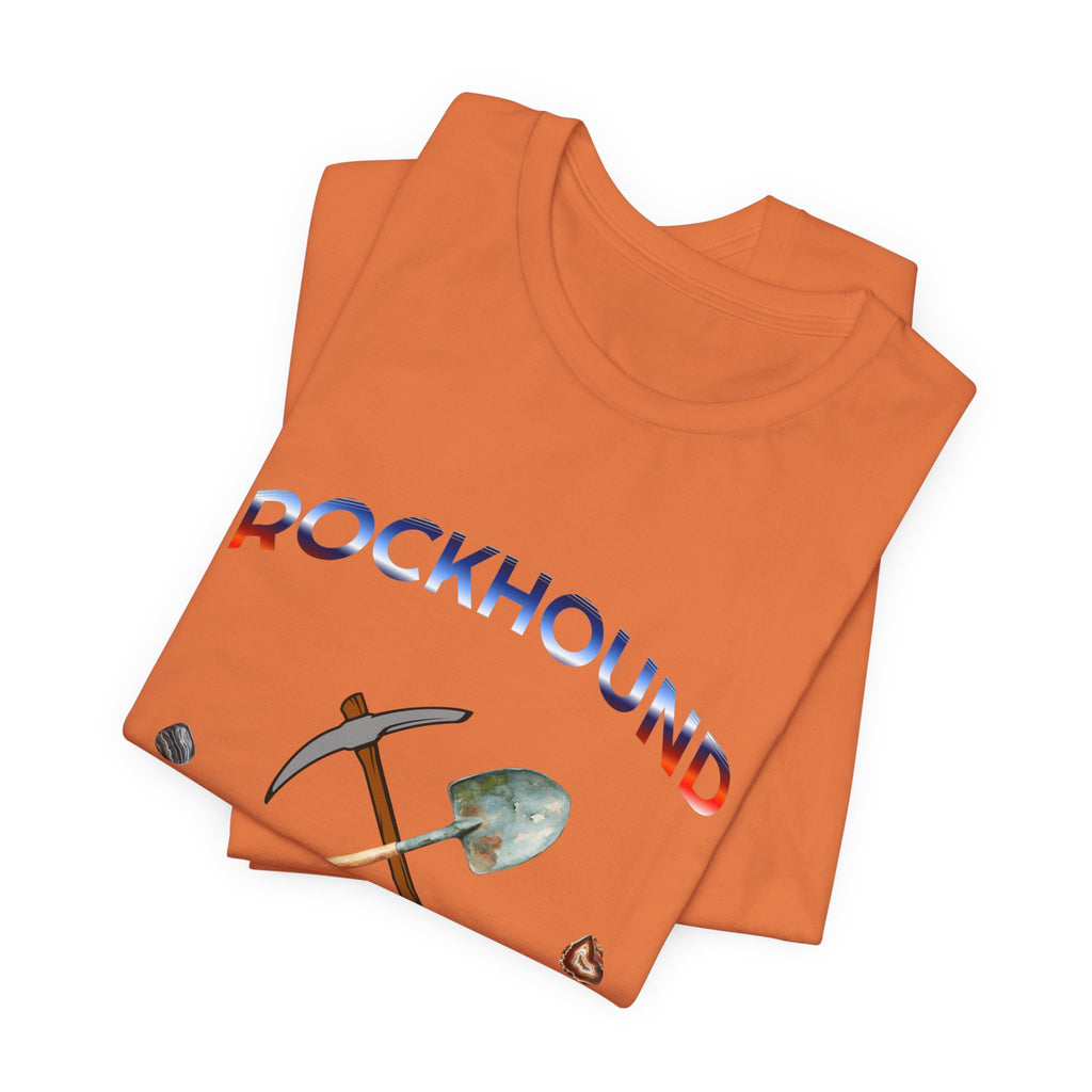 Rockhounding Love Custom Back-Print Tee, Geology | Customizable Text