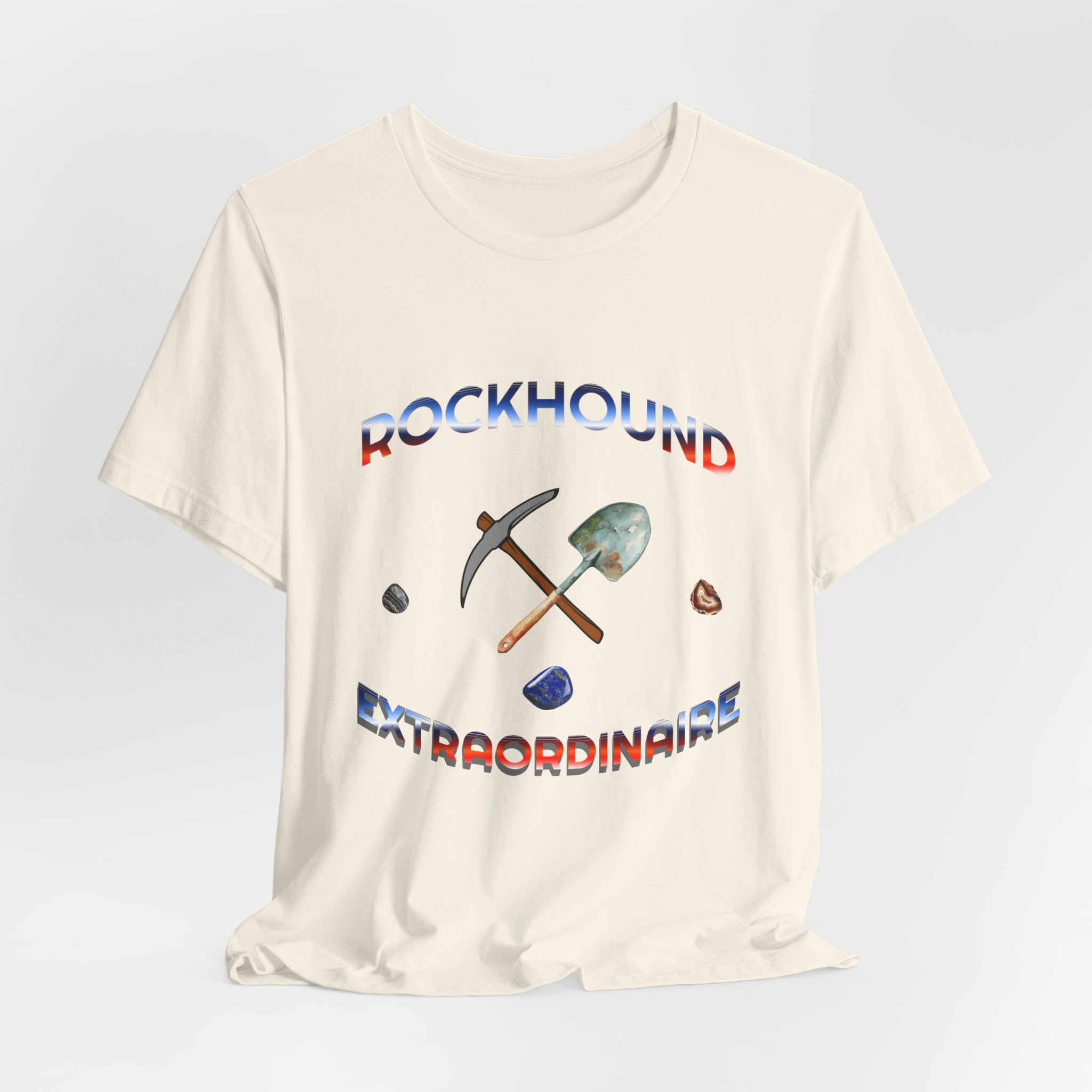 Rockhounding Love Custom Back-Print Tee, Geology | Customizable Text