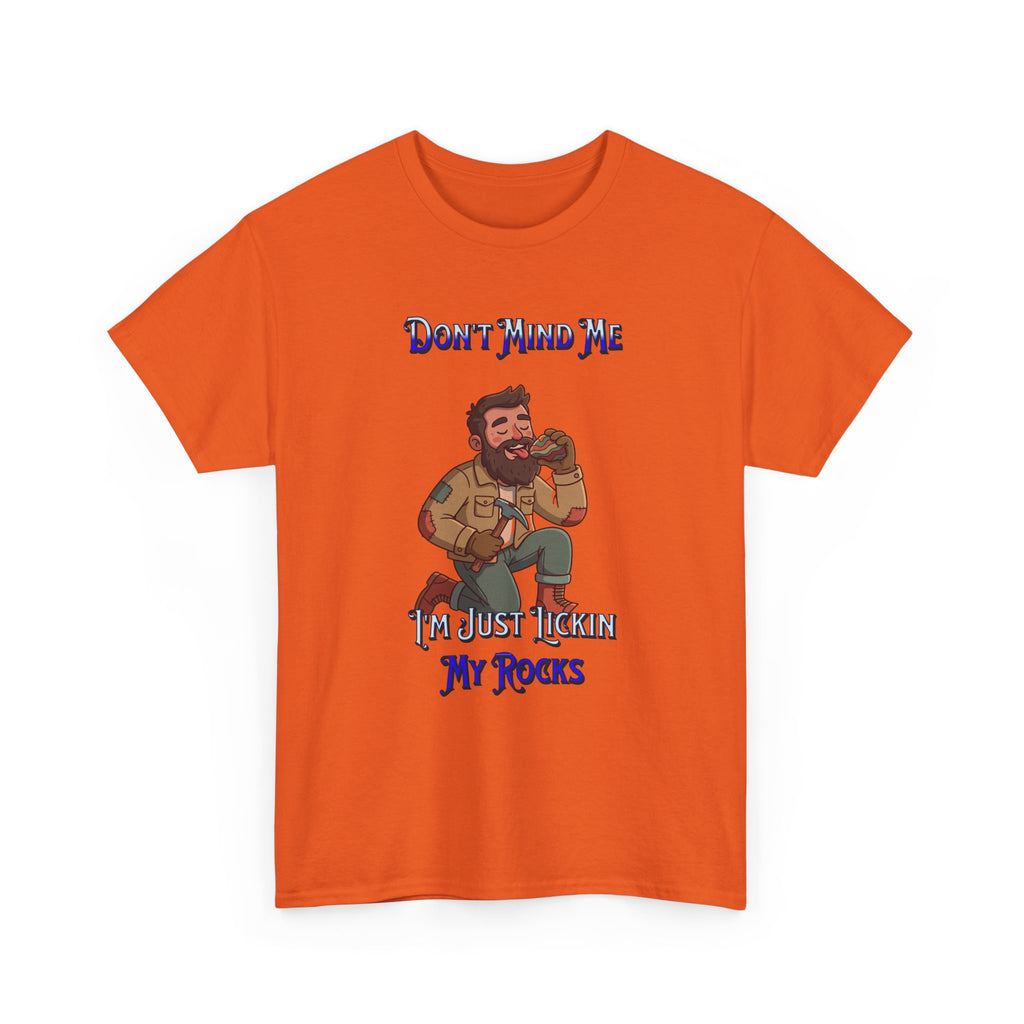 Rockhound Tee — “We Lick Our Rocks” Stone Collecting T‑Shirt