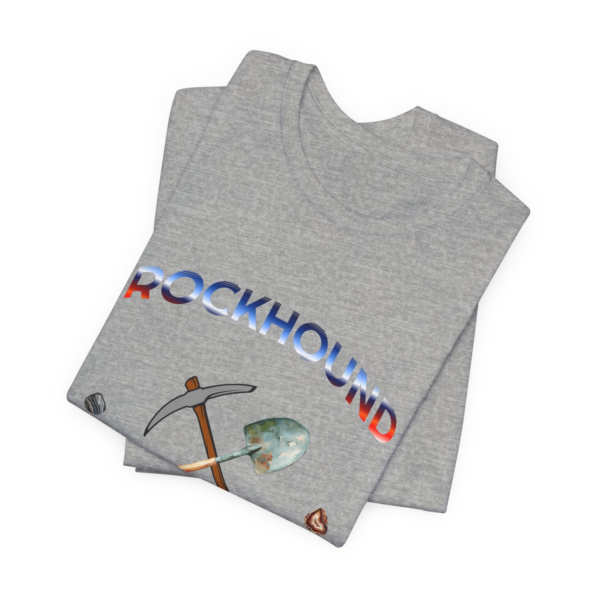 Rockhounding Love Custom Back-Print Tee, Geology | Customizable Text