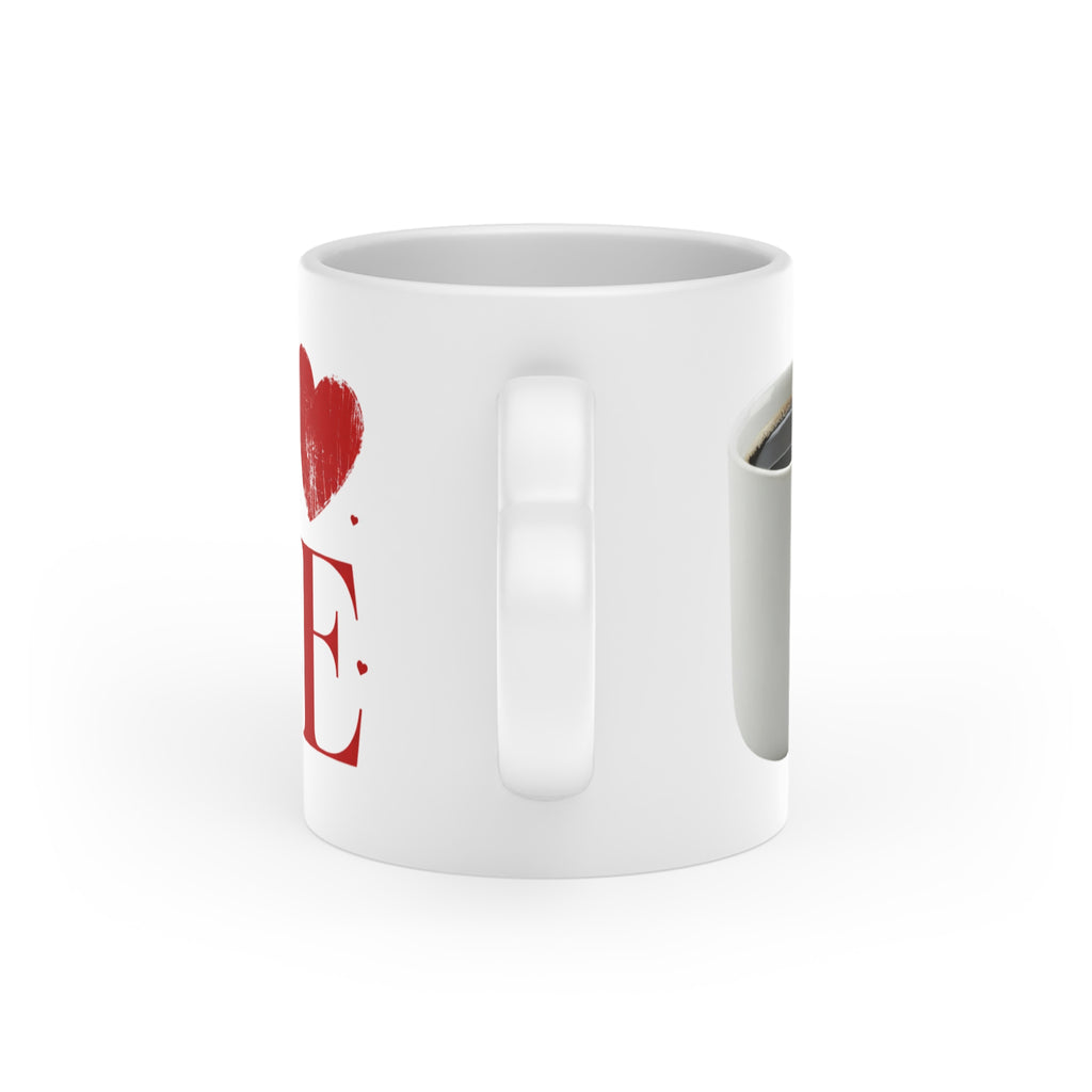 Heart-Shaped Mug — "Coffee Is Your Valentine" (A Cup of Jo)