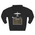 B17 Bomber Schematic Hoodie — Vintage Airplane Enthusiast Pullover
