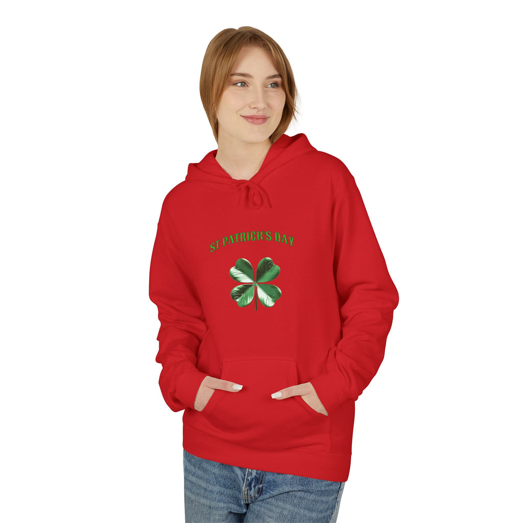 Irish Pride Four Leaf Clover Hoodie | St. Patrick's Day Shamrock Design