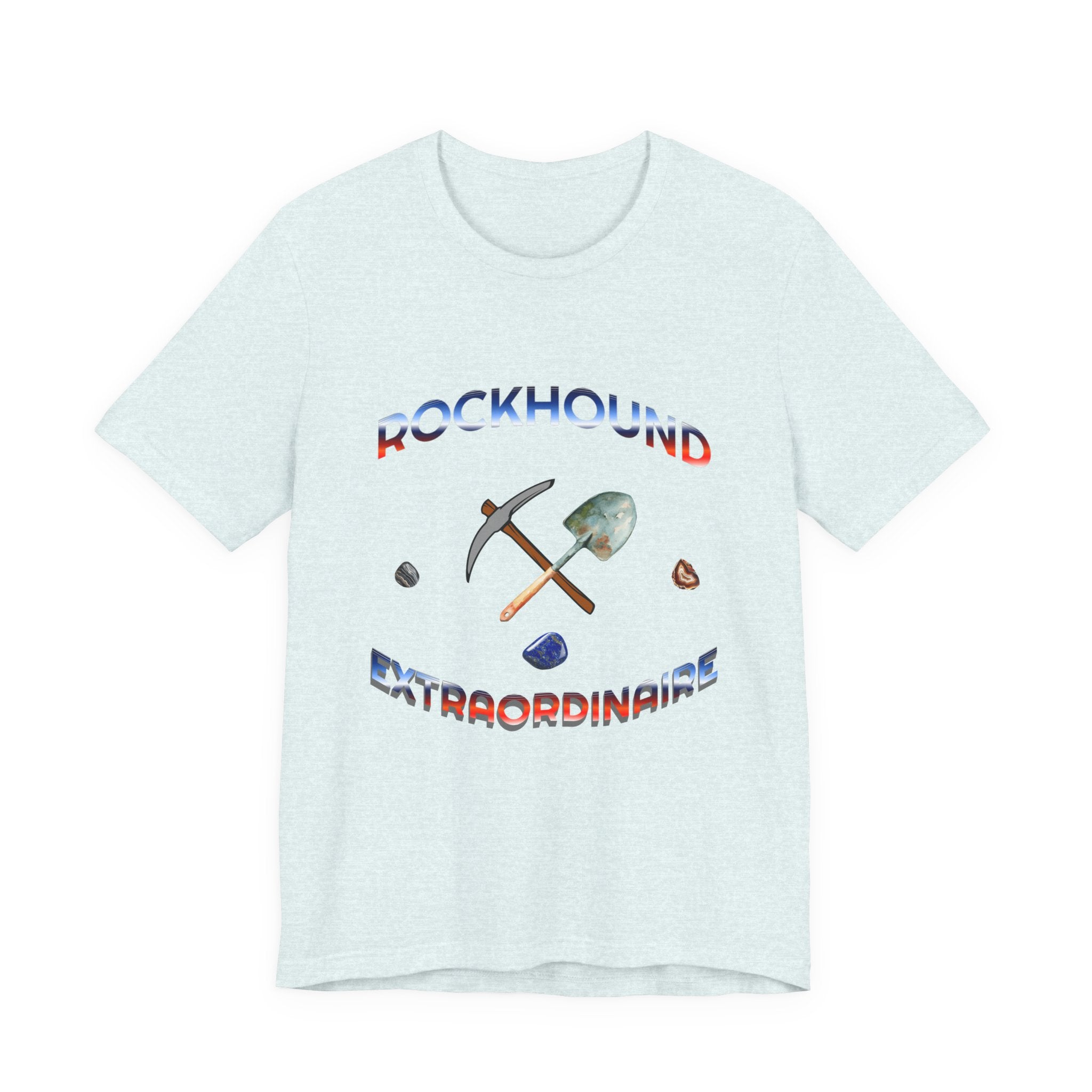 Rockhounding Love Custom Back-Print Tee, Geology | Customizable Text