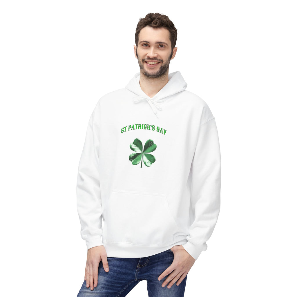 Irish Pride Four Leaf Clover Hoodie | St. Patrick's Day Shamrock Design