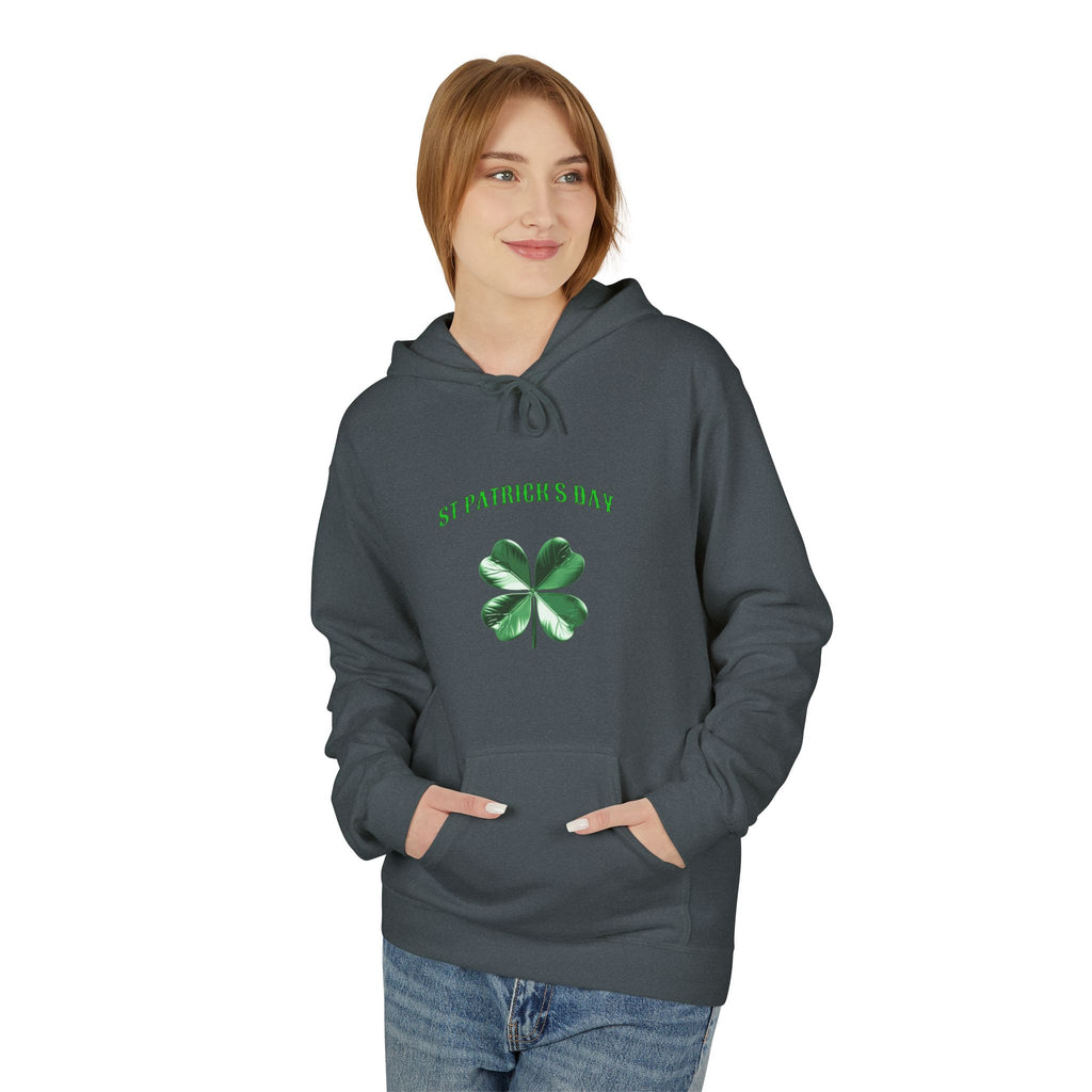 Irish Pride Four Leaf Clover Hoodie | St. Patrick's Day Shamrock Design