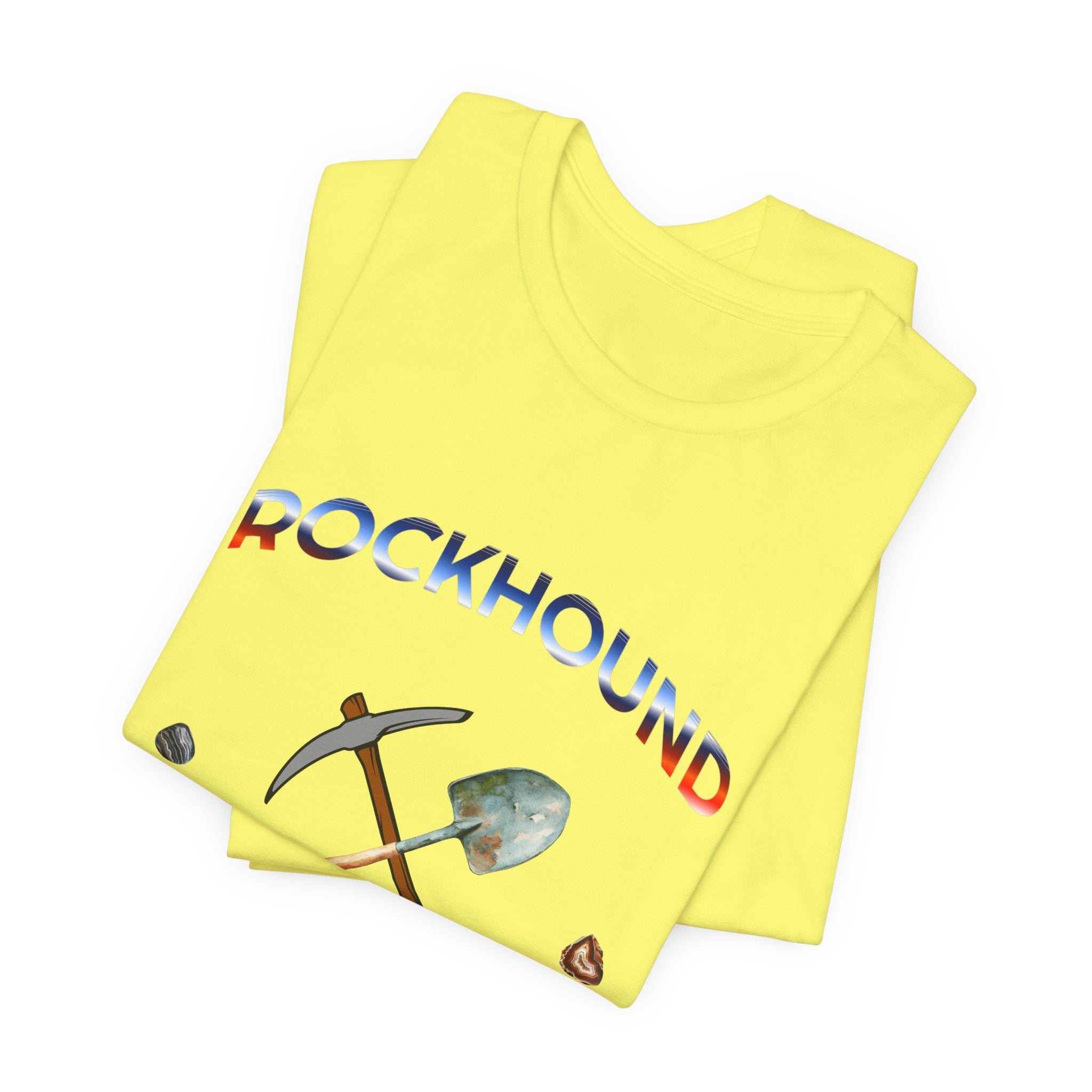 Rockhounding Love Custom Back-Print Tee, Geology | Customizable Text