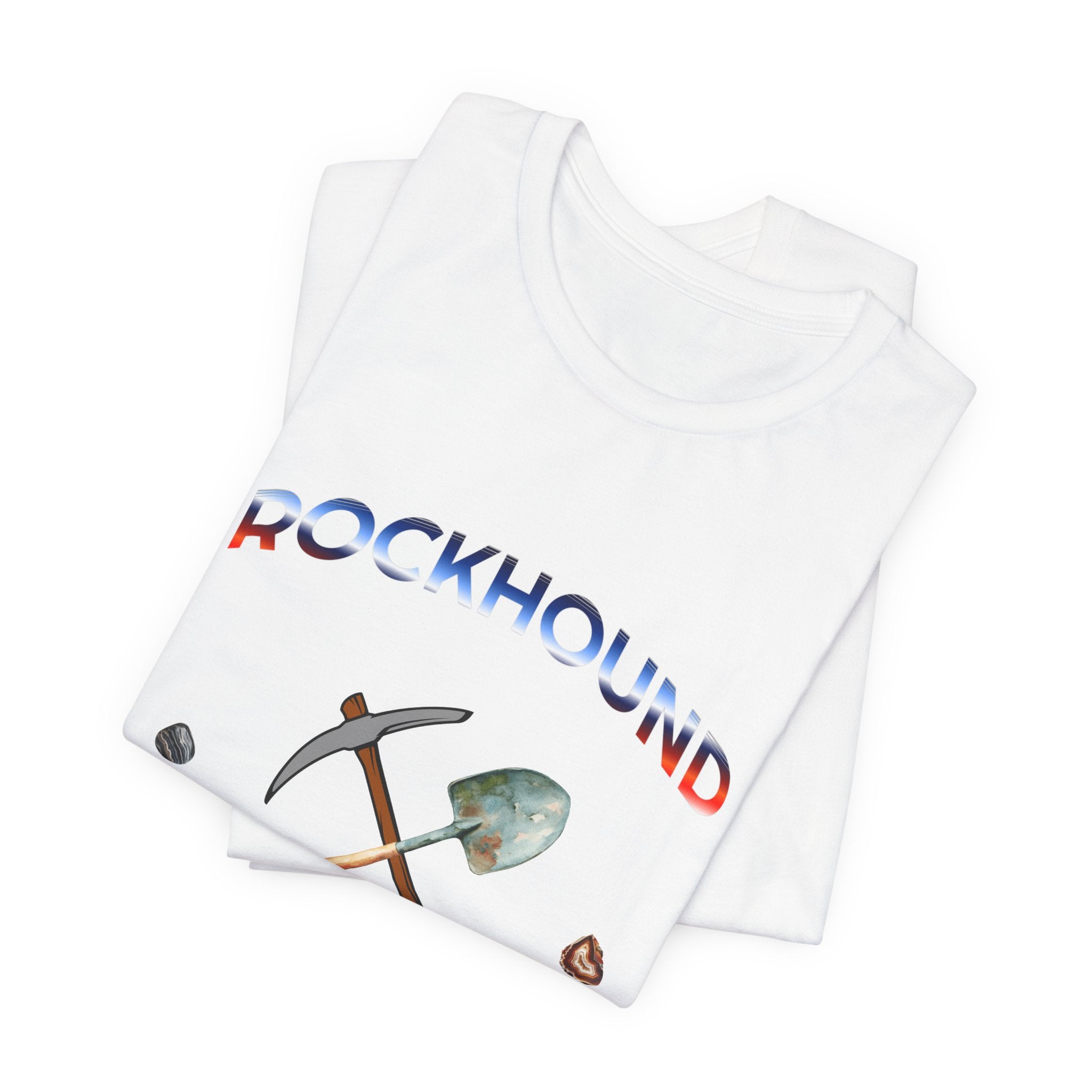 Rockhounding Love Custom Back-Print Tee, Geology | Customizable Text