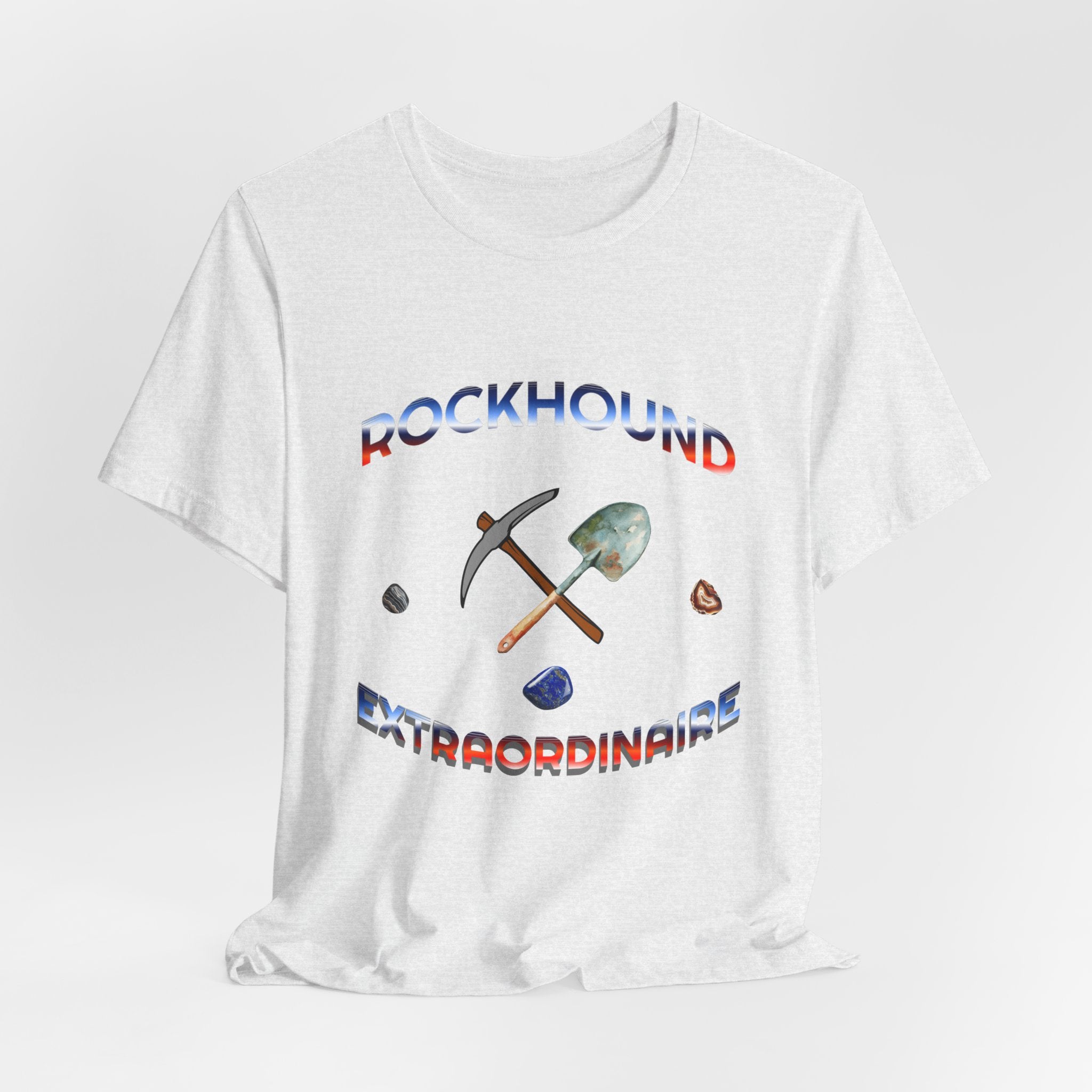 Rockhounding Love Custom Back-Print Tee, Geology | Customizable Text