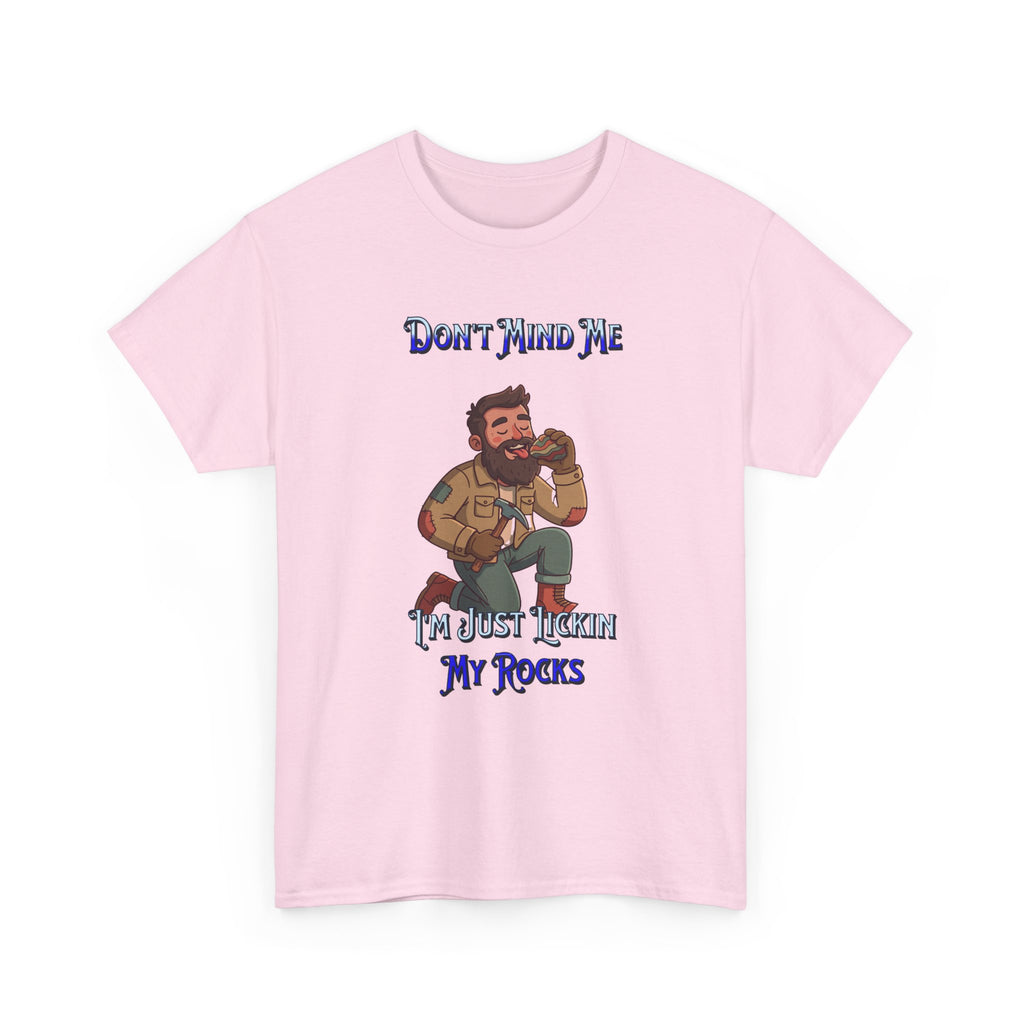 Rockhound Tee — “We Lick Our Rocks” Stone Collecting T‑Shirt
