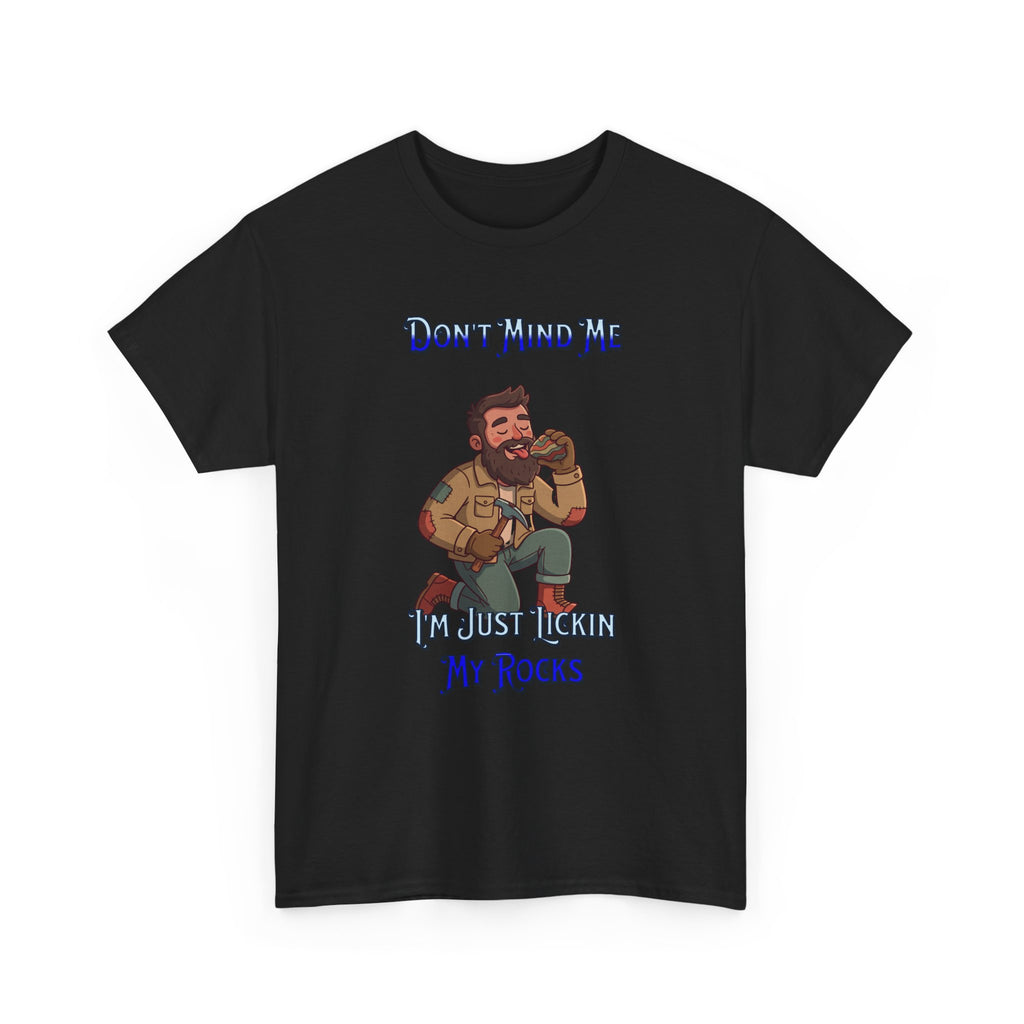 Rockhound Tee — “We Lick Our Rocks” Stone Collecting T‑Shirt