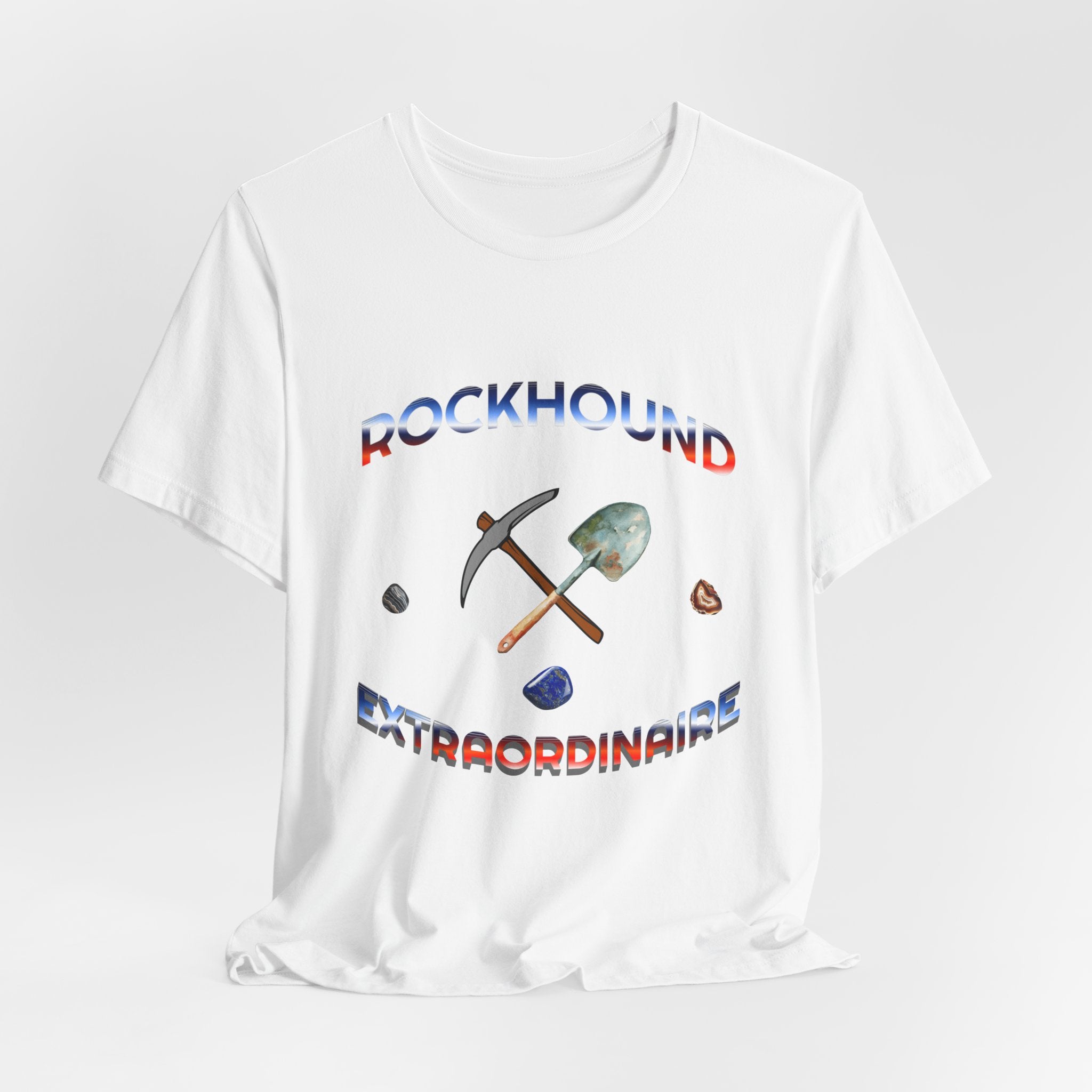 Rockhounding Love Custom Back-Print Tee, Geology | Customizable Text