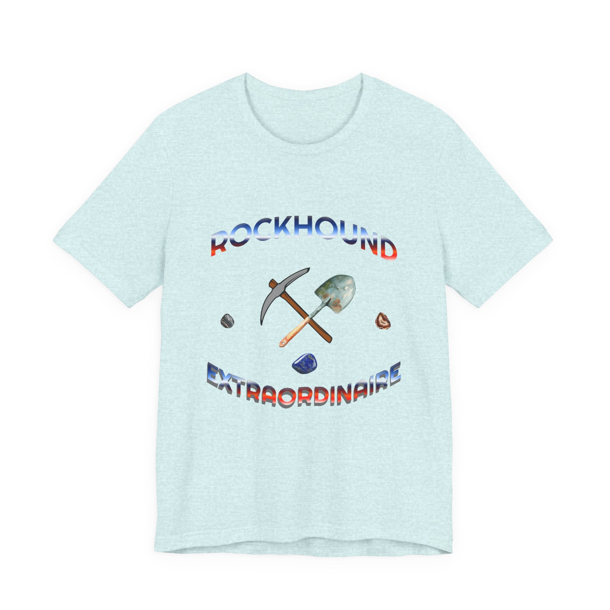 Rockhounding Love Custom Back-Print Tee, Geology | Customizable Text