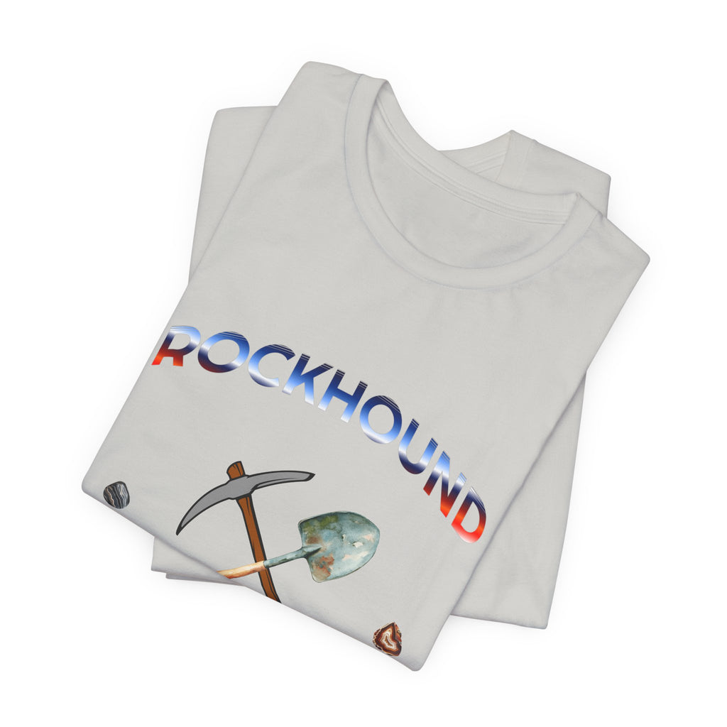 Rockhounding Love Custom Back-Print Tee, Geology | Customizable Text