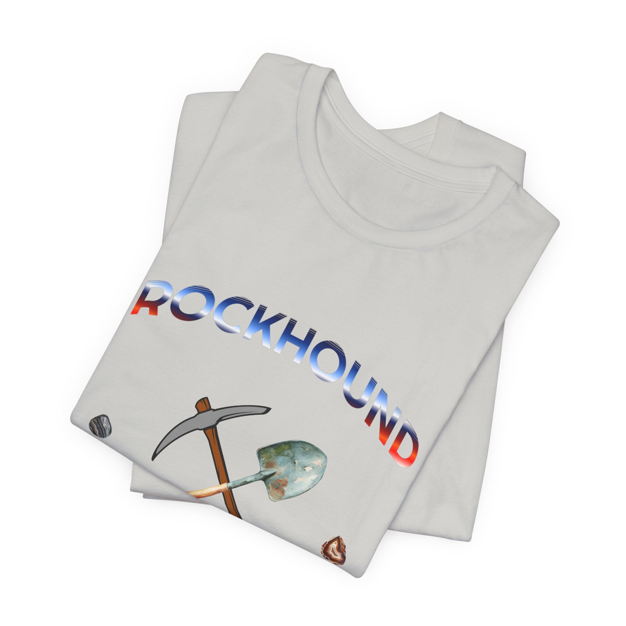 Rockhounding Love Custom Back-Print Tee, Geology | Customizable Text