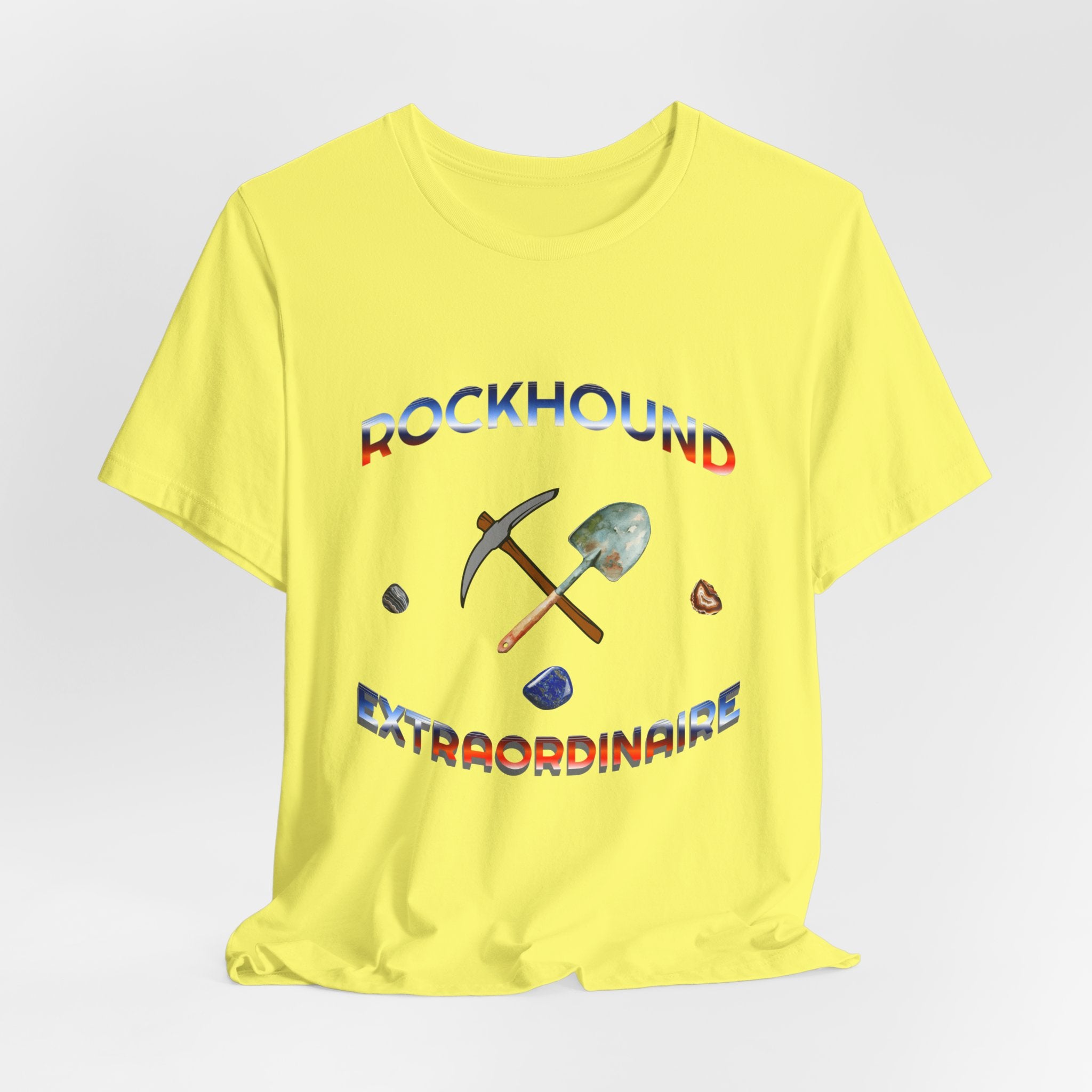 Rockhounding Love Custom Back-Print Tee, Geology | Customizable Text