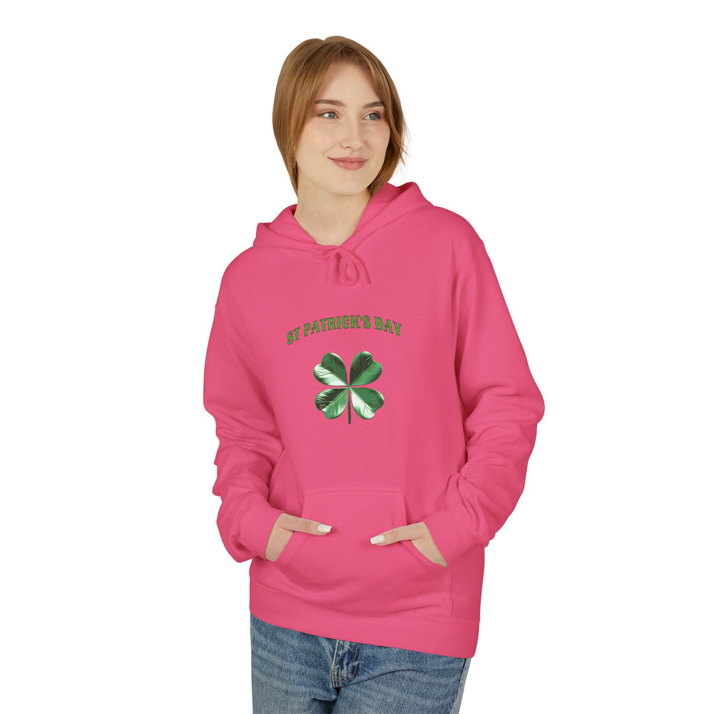 Irish Pride Four Leaf Clover Hoodie | St. Patrick's Day Shamrock Design