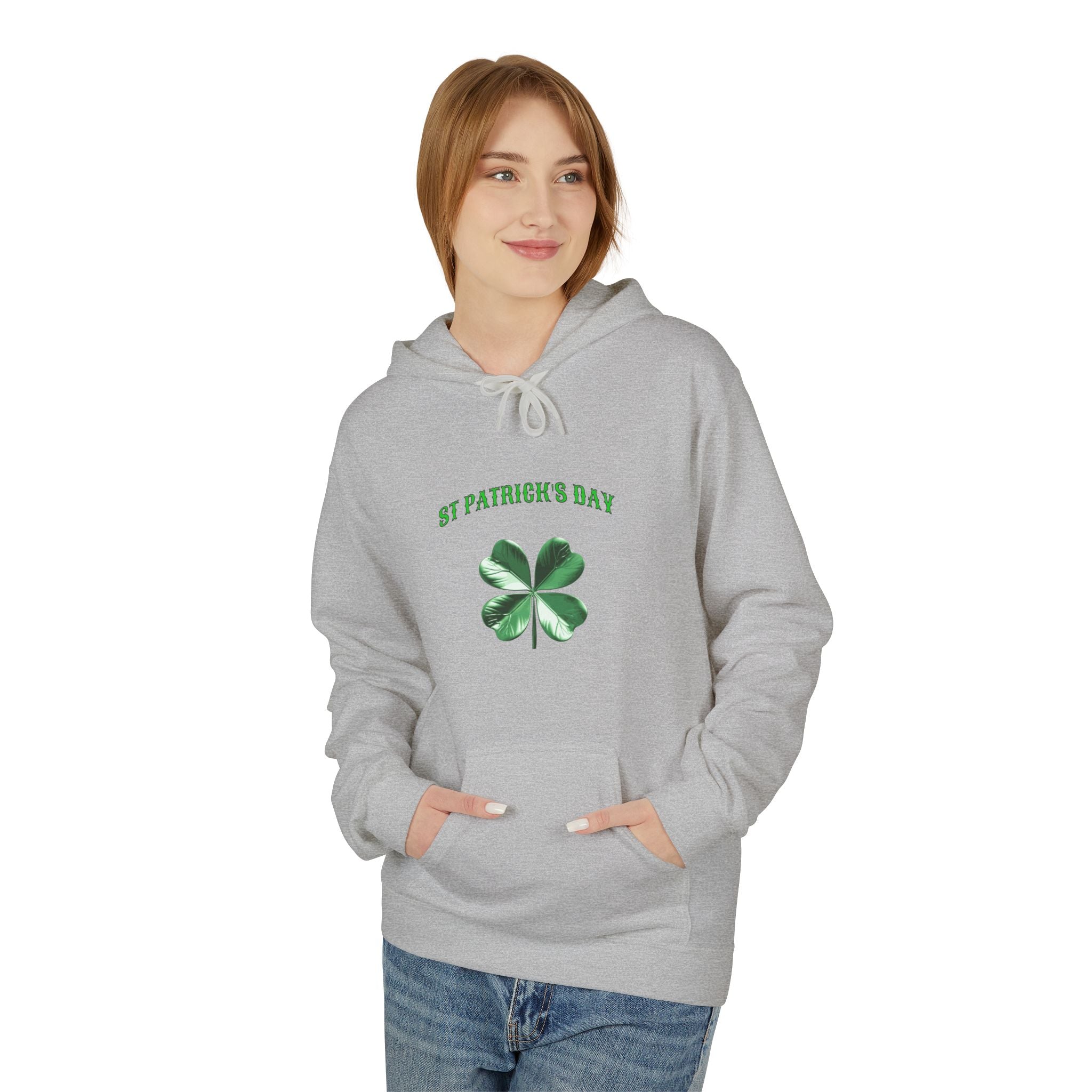 Irish Pride Four Leaf Clover Hoodie | St. Patrick's Day Shamrock Design