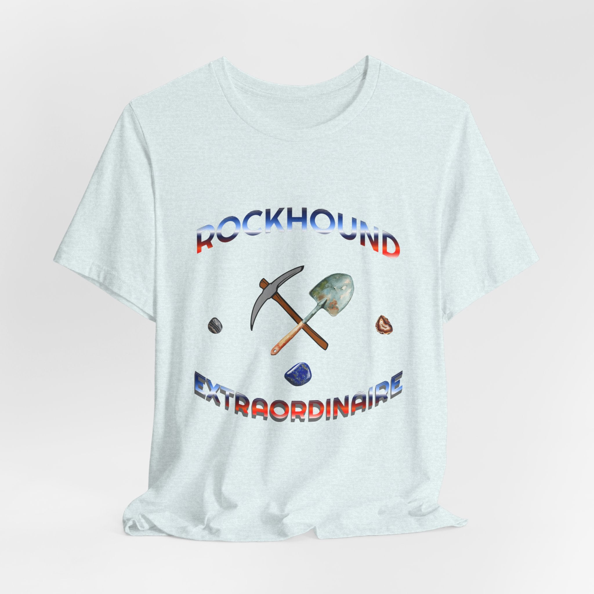 Rockhounding Love Custom Back-Print Tee, Geology | Customizable Text