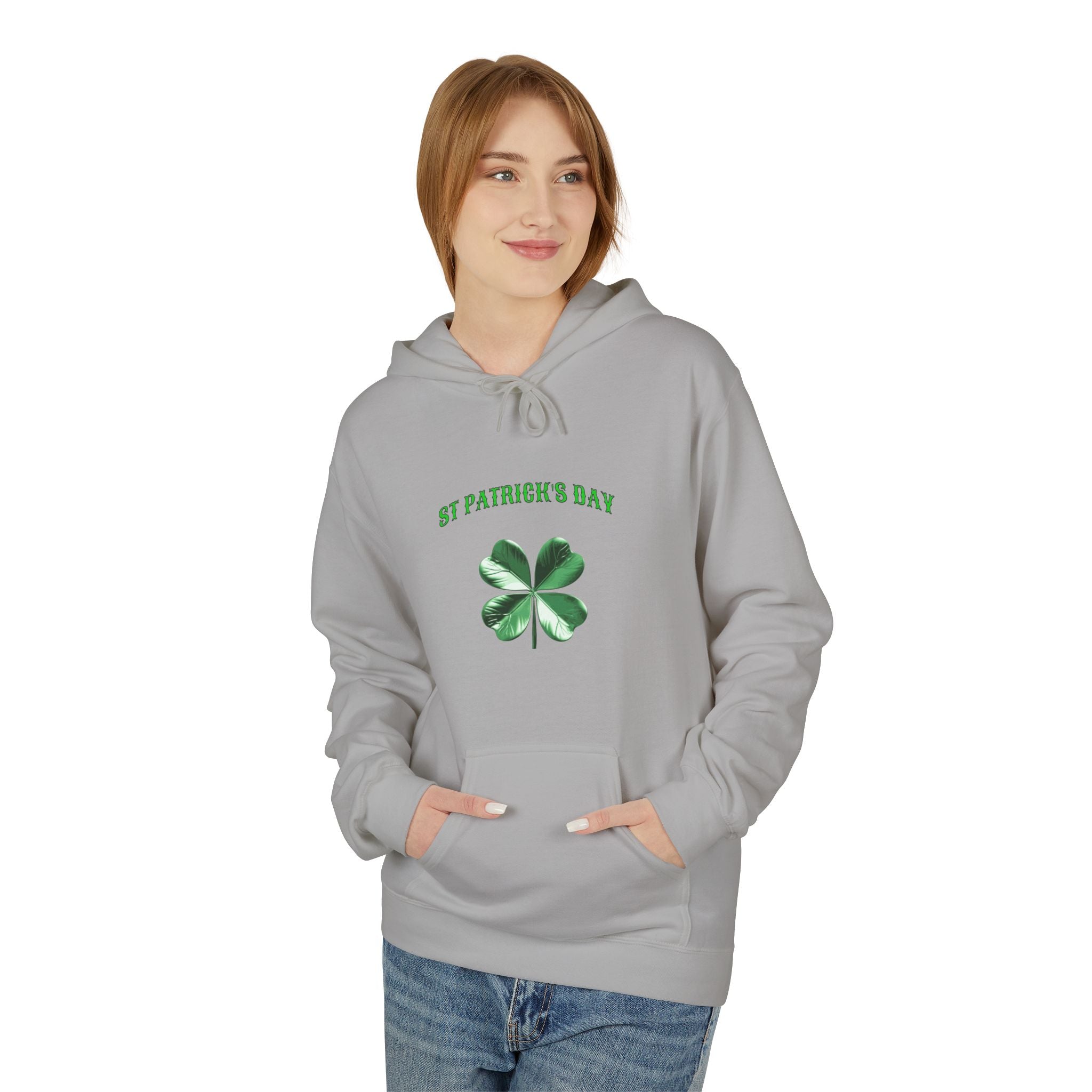 Irish Pride Four Leaf Clover Hoodie | St. Patrick's Day Shamrock Design