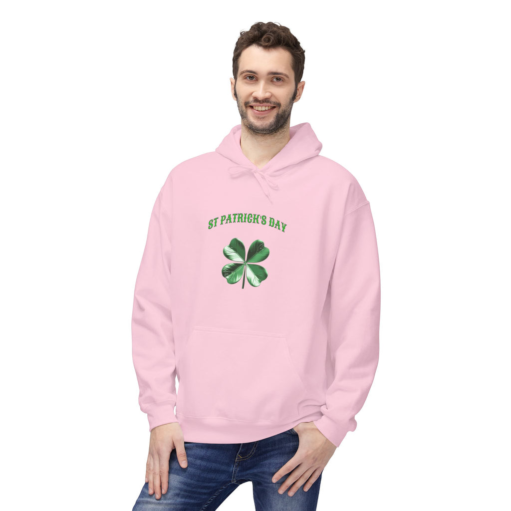 Irish Pride Four Leaf Clover Hoodie | St. Patrick's Day Shamrock Design