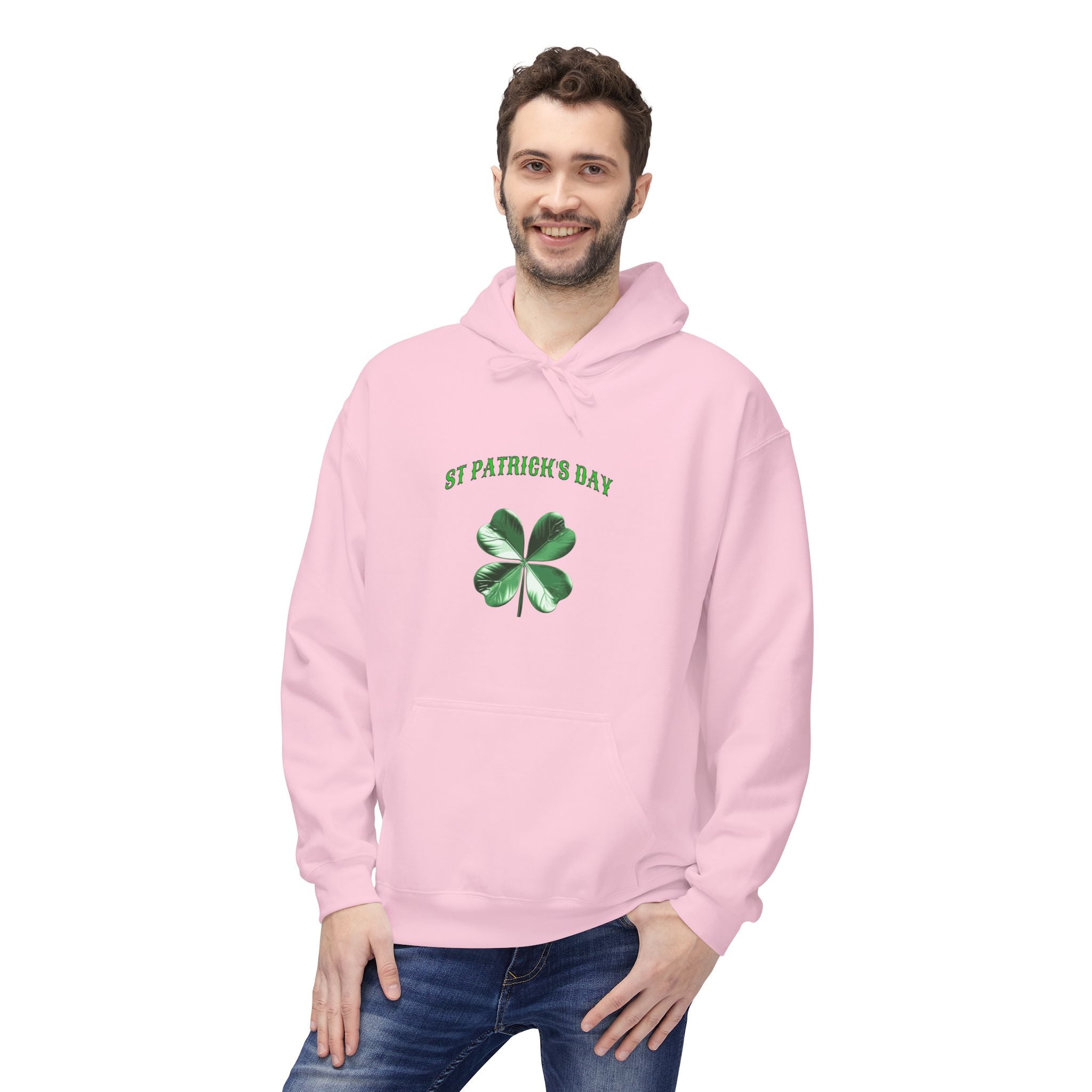 Irish Pride Four Leaf Clover Hoodie | St. Patrick's Day Shamrock Design