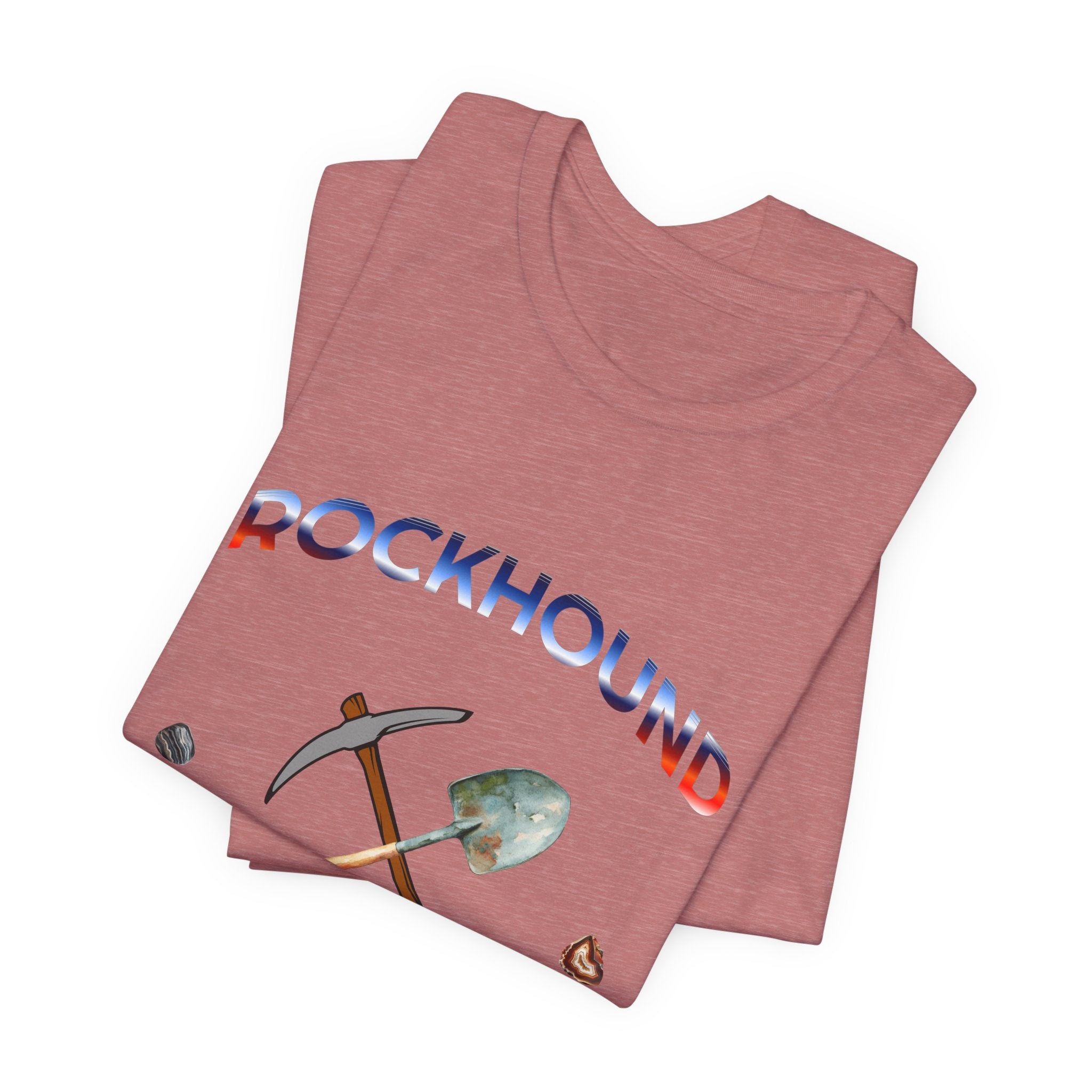 Rockhounding Love Custom Back-Print Tee, Geology | Customizable Text