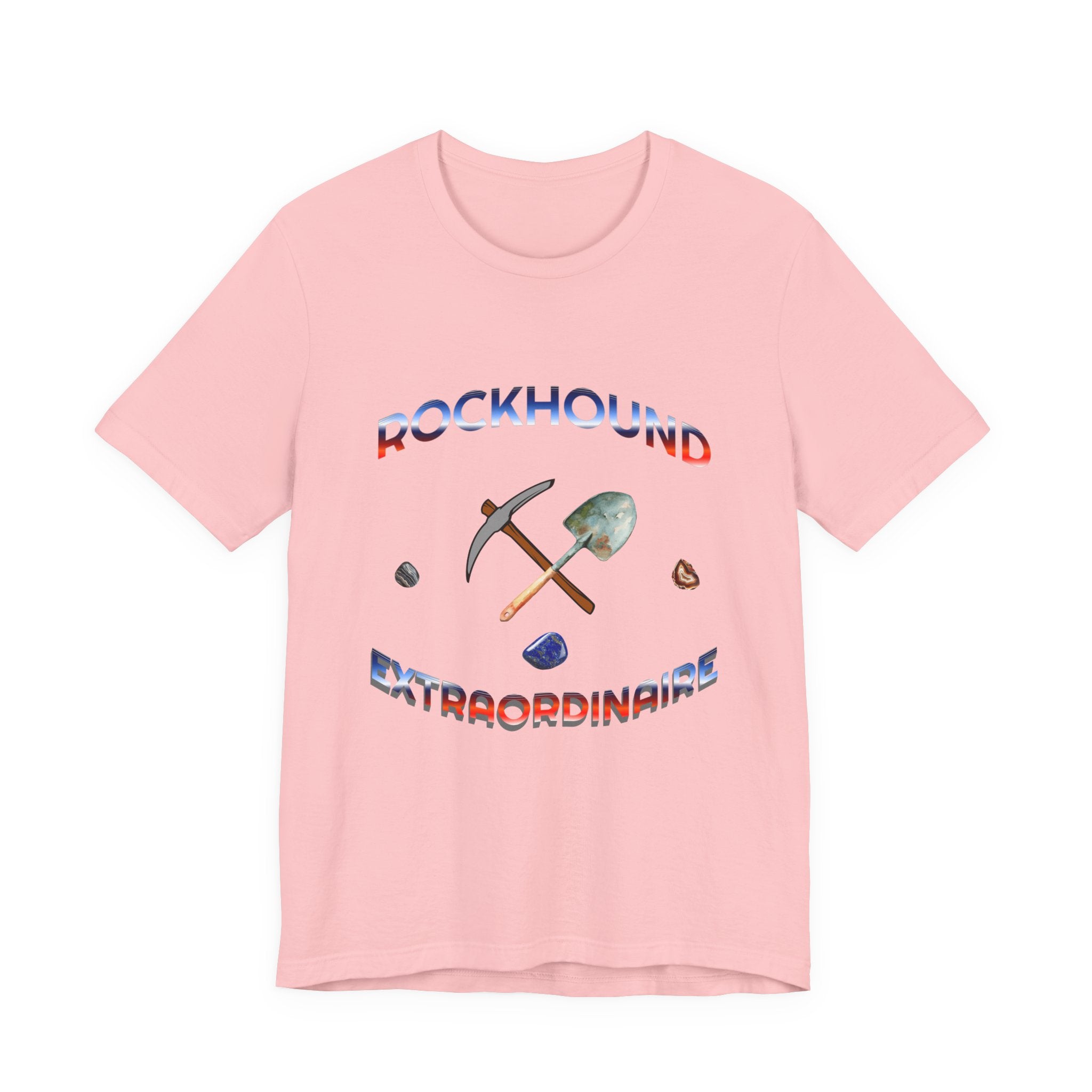 Rockhounding Love Custom Back-Print Tee, Geology | Customizable Text