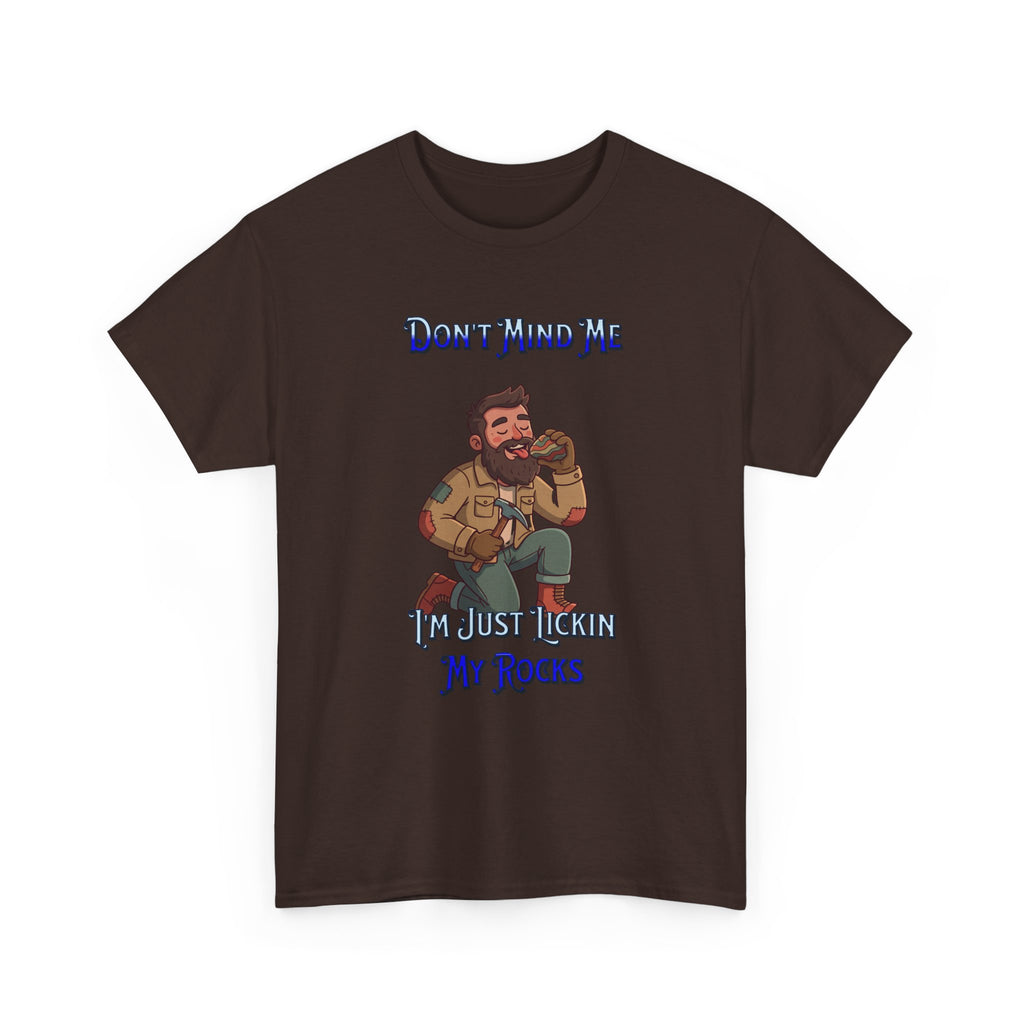 Rockhound Tee — “We Lick Our Rocks” Stone Collecting T‑Shirt