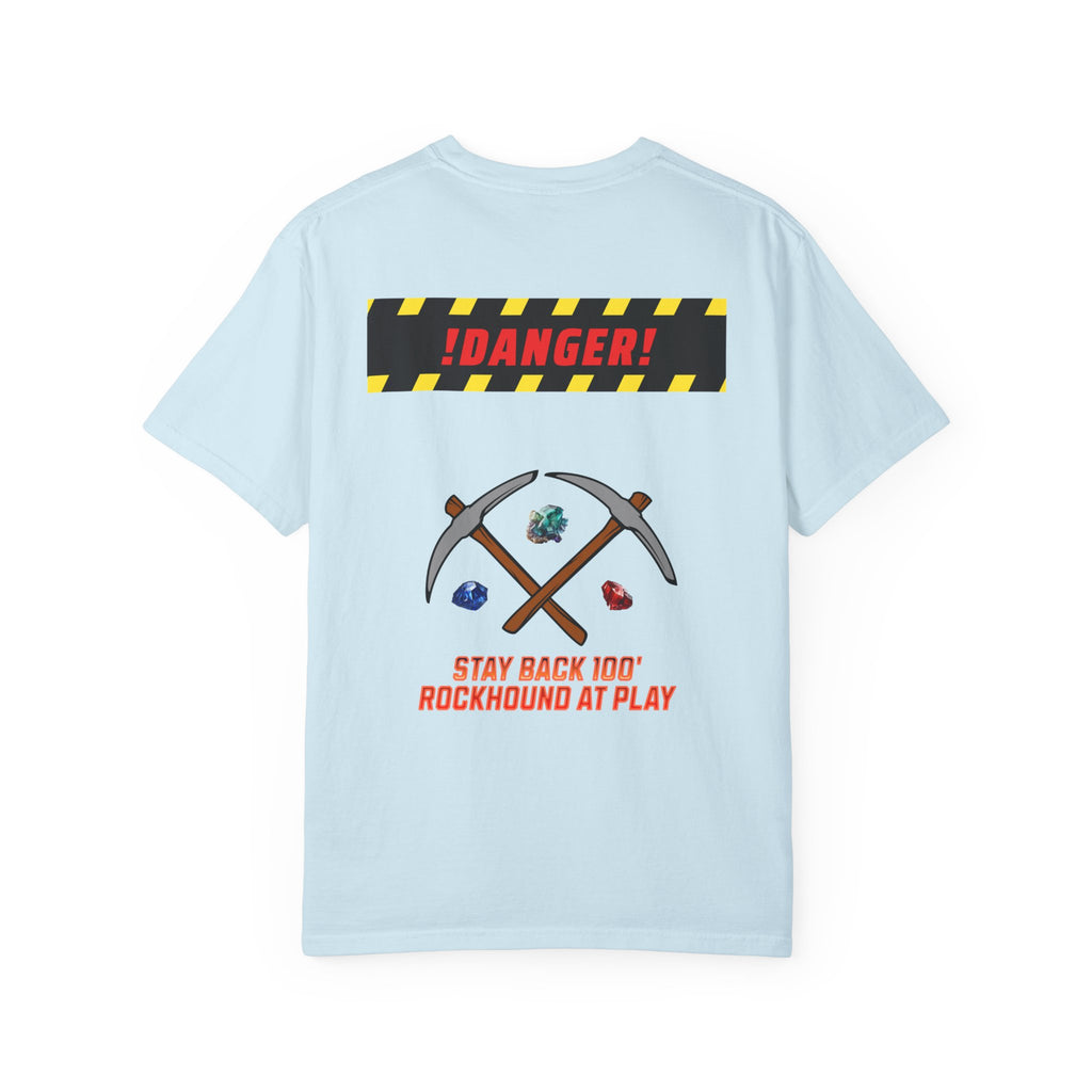 Rockhound Rocks Flying T-shirt | Mining Humor, Rock Collecting Tee, Geology, Front and Back Printed