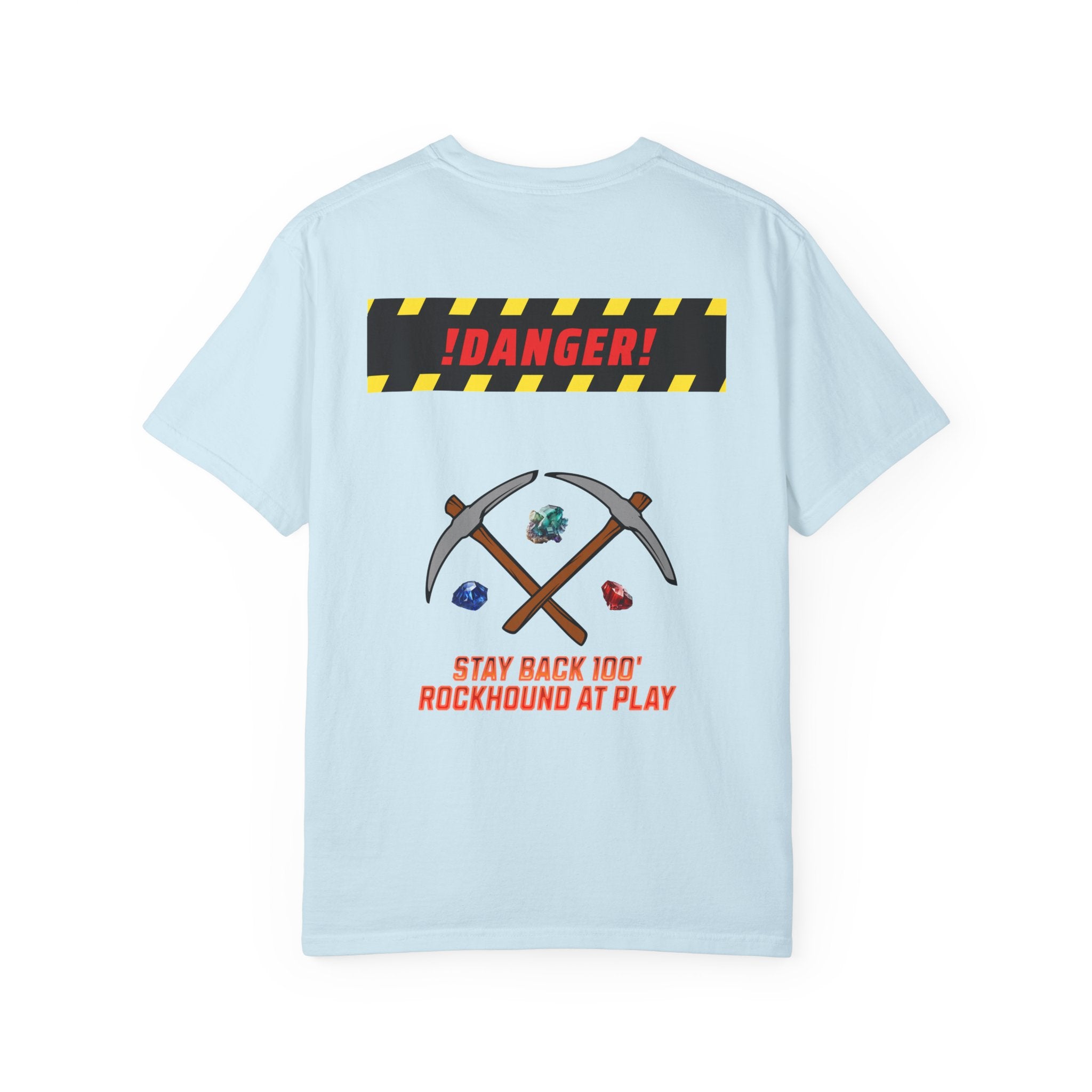 Rockhound Rocks Flying T-shirt | Mining Humor, Rock Collecting Tee, Geology, Front and Back Printed