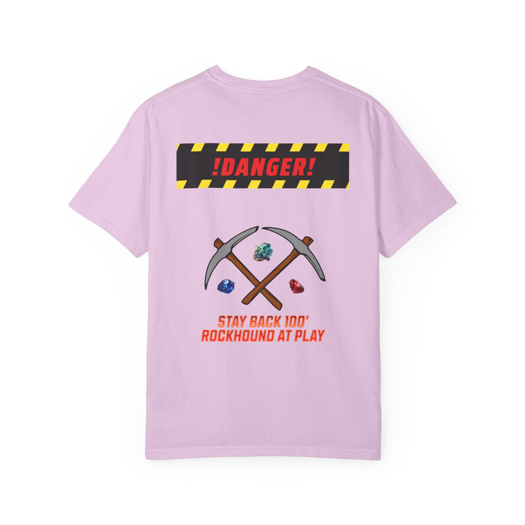 Rockhound Rocks Flying T-shirt | Mining Humor, Rock Collecting Tee, Geology, Front and Back Printed