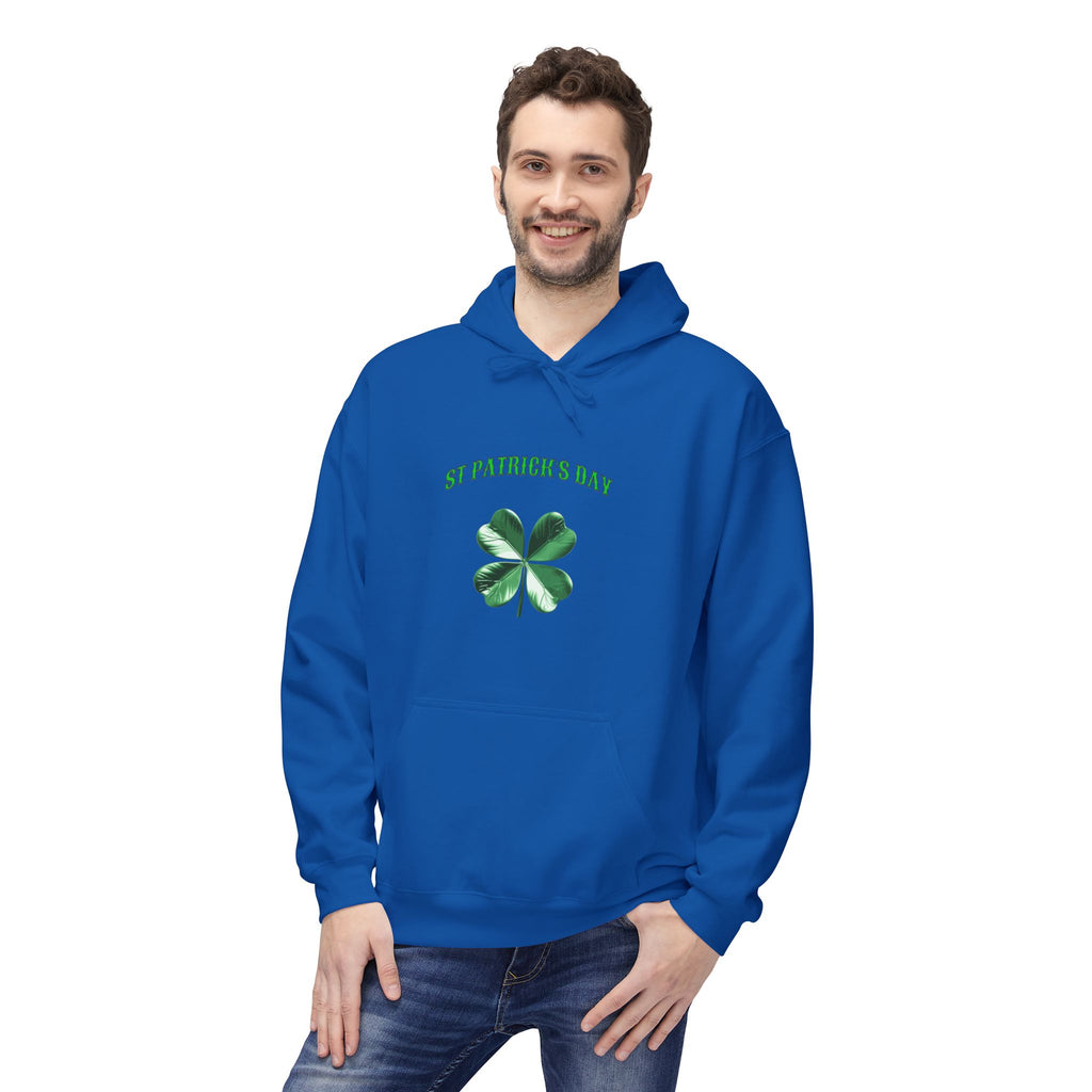 Irish Pride Four Leaf Clover Hoodie | St. Patrick's Day Shamrock Design