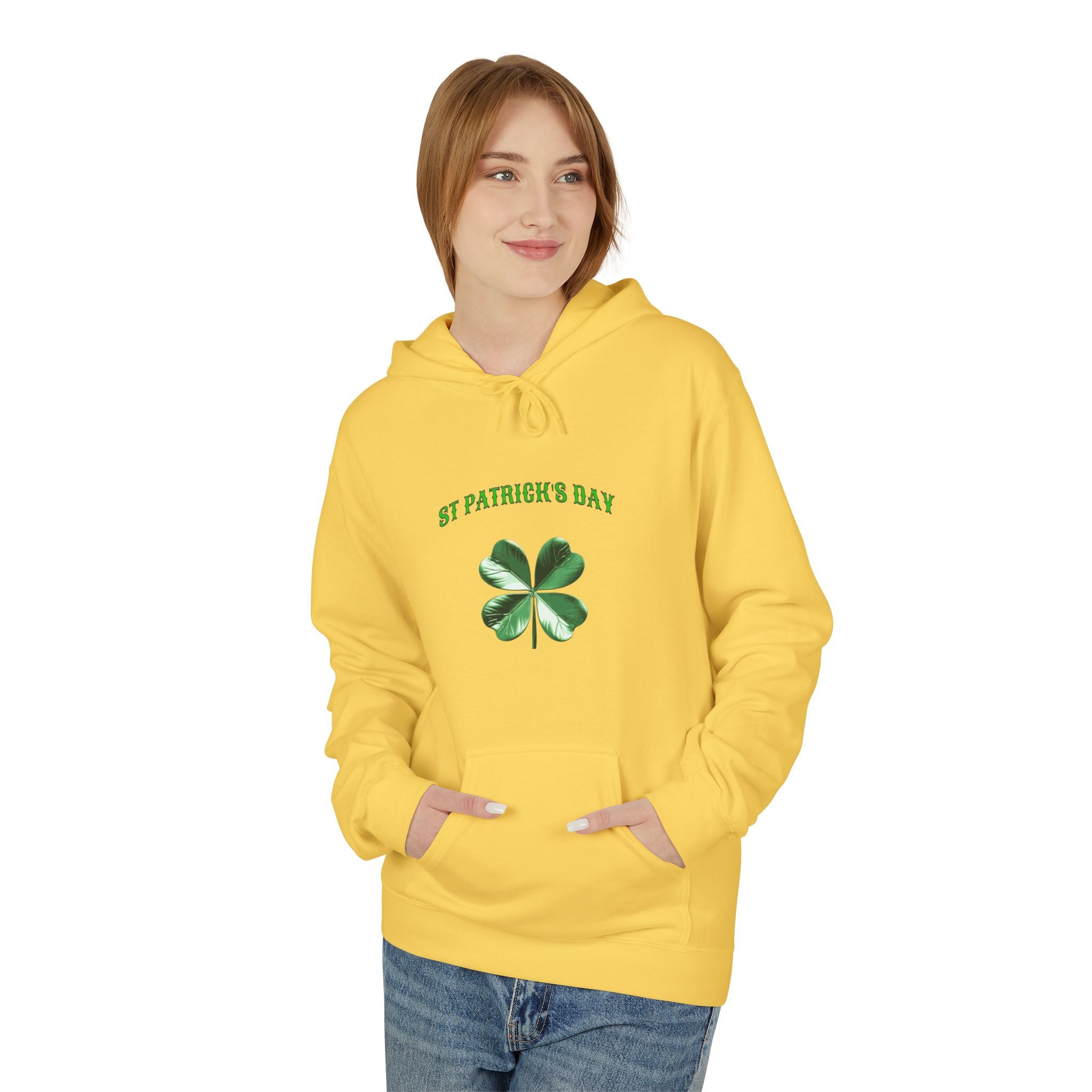 Irish Pride Four Leaf Clover Hoodie | St. Patrick's Day Shamrock Design